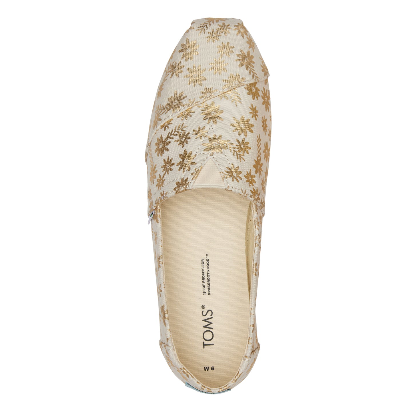 Peltz Shoes Women's Toms Alpargata Slip-On NATURAL 10019658