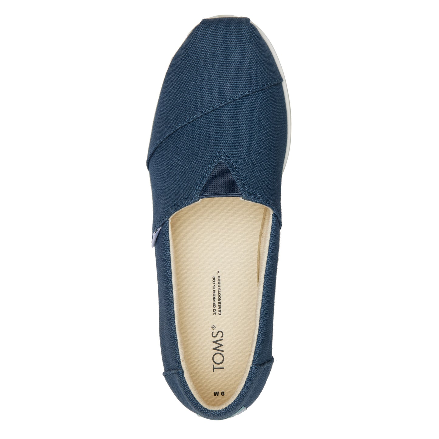 Peltz Shoes Women's Toms Alpargata Midform Espadrille Slip-On MAJOLICA BLUE 10019686