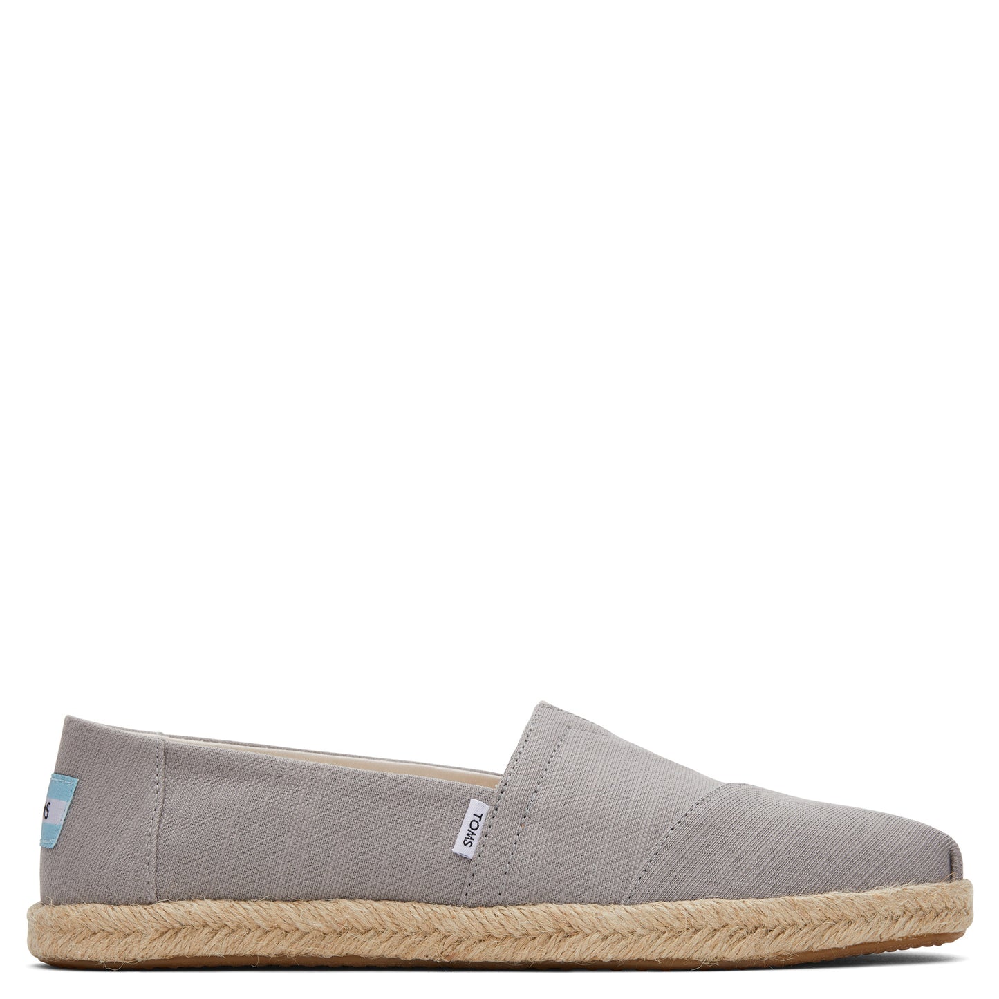 Peltz Shoes Women's Toms Alpargata Rope Recycled Espadrille Slip-On GREY 10019690