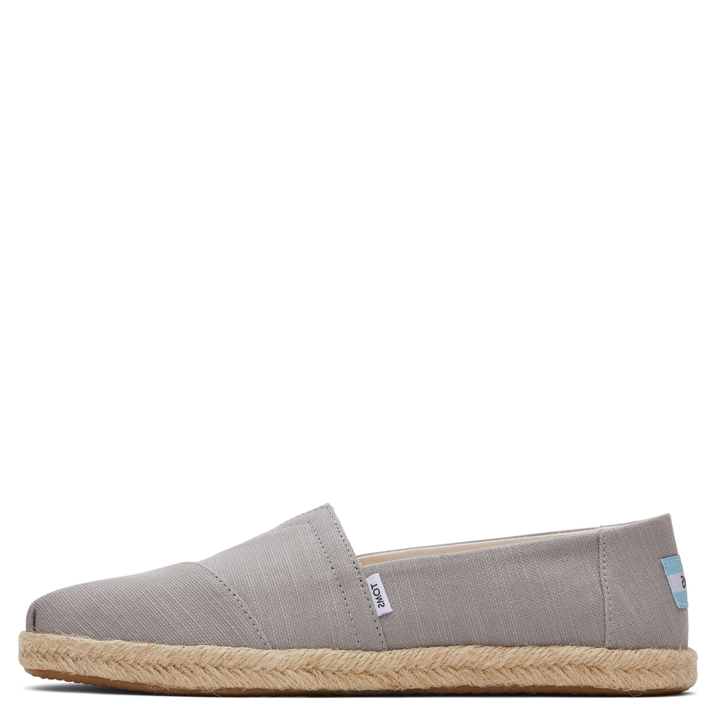Peltz Shoes Women's Toms Alpargata Rope Recycled Espadrille Slip-On GREY 10019690
