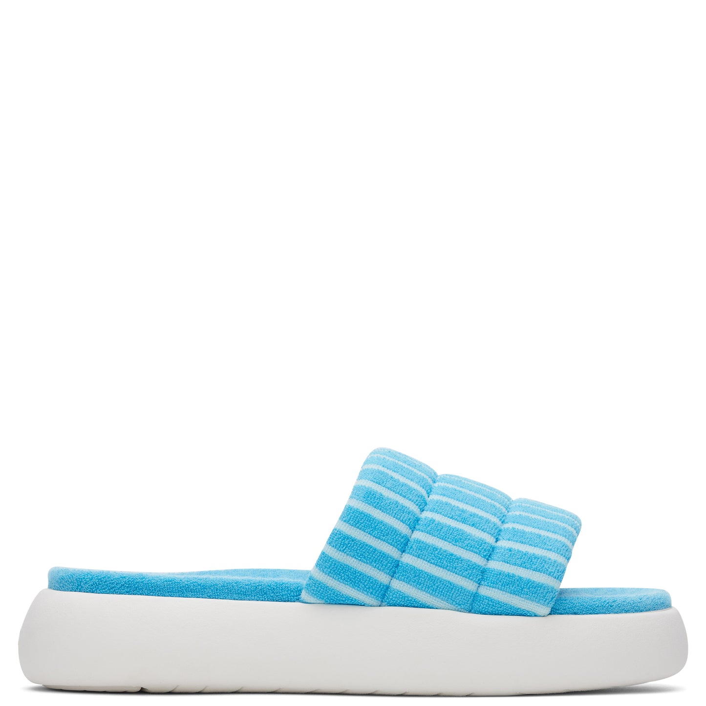 Peltz Shoes Women's Toms Alpargata Mallow Slide Sandal AQUA 10019704