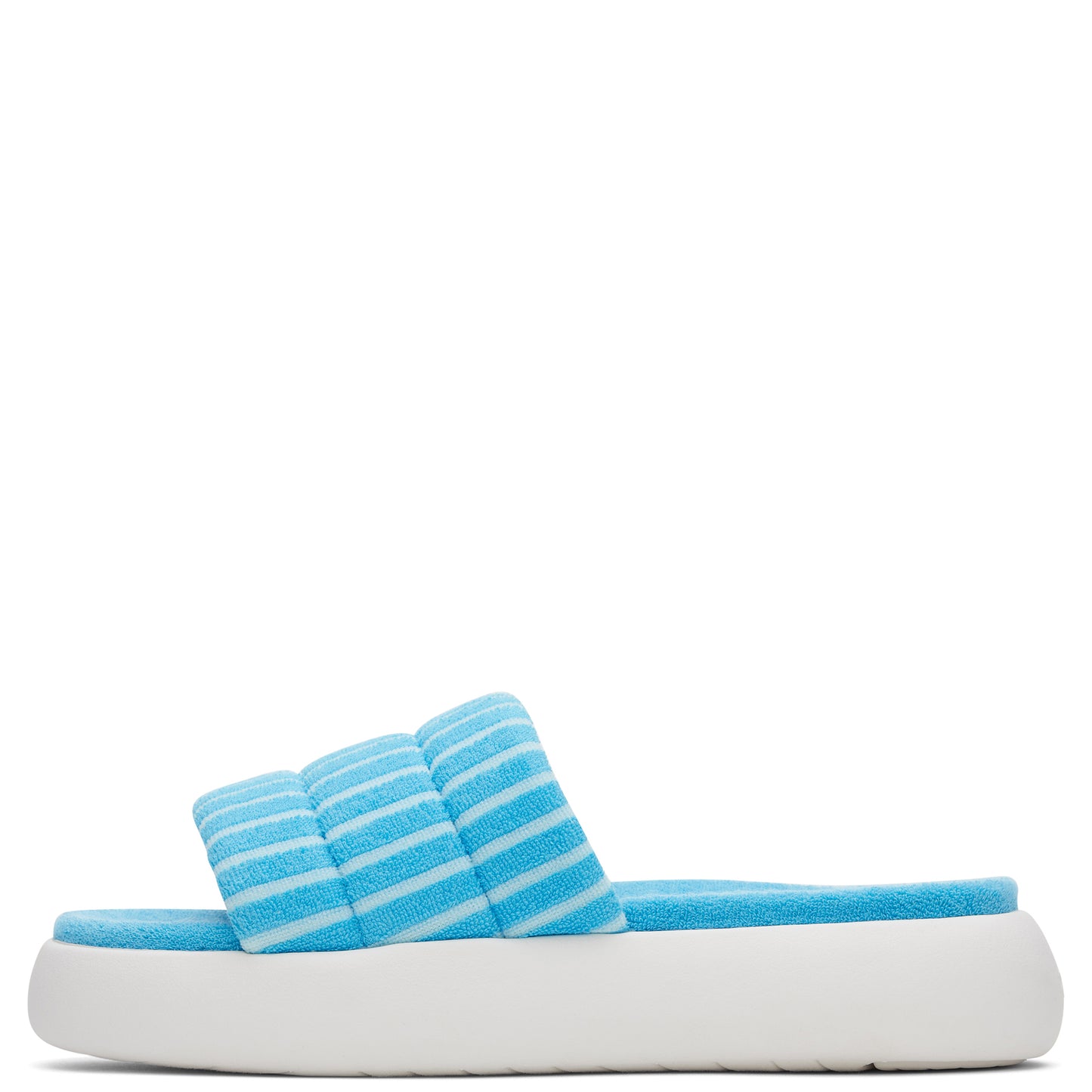 Peltz Shoes Women's Toms Alpargata Mallow Slide Sandal AQUA 10019704