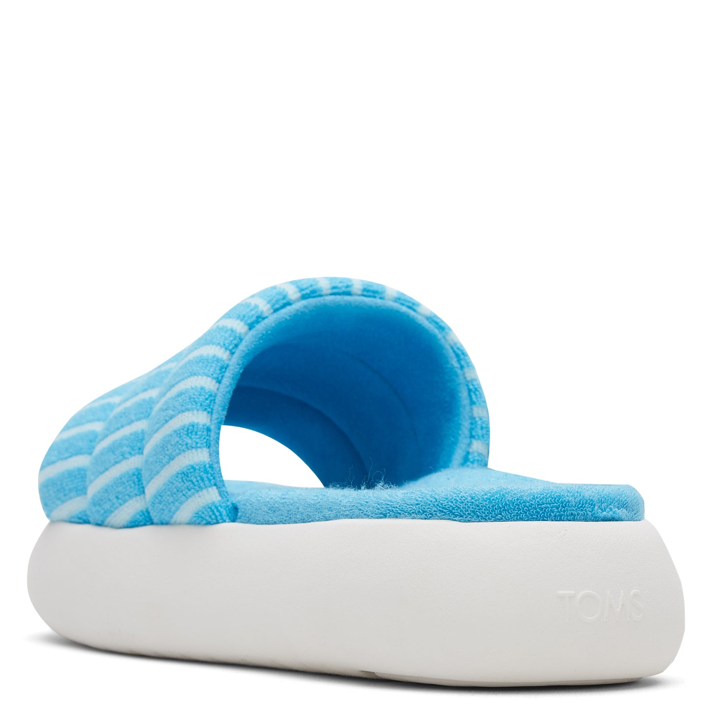 Peltz Shoes Women's Toms Alpargata Mallow Slide Sandal AQUA 10019704
