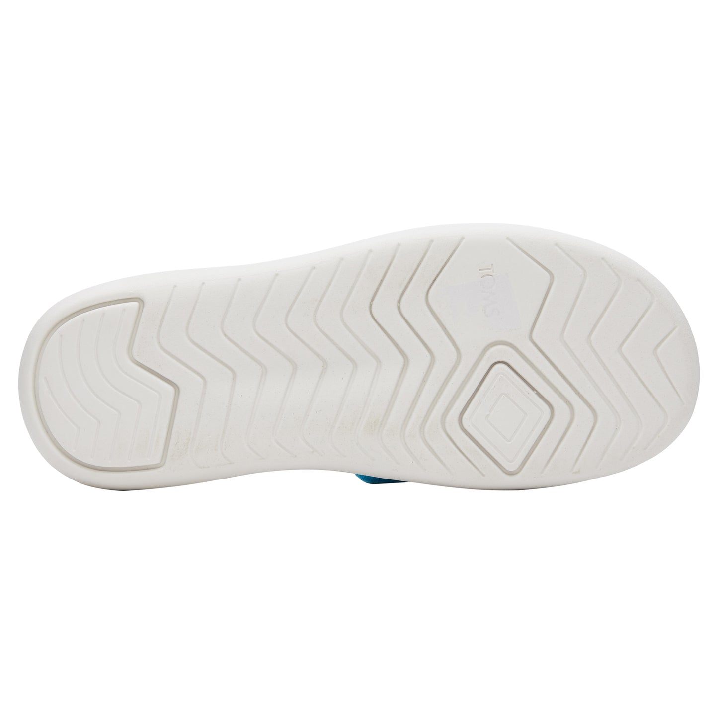 Peltz Shoes Women's Toms Alpargata Mallow Slide Sandal AQUA 10019704