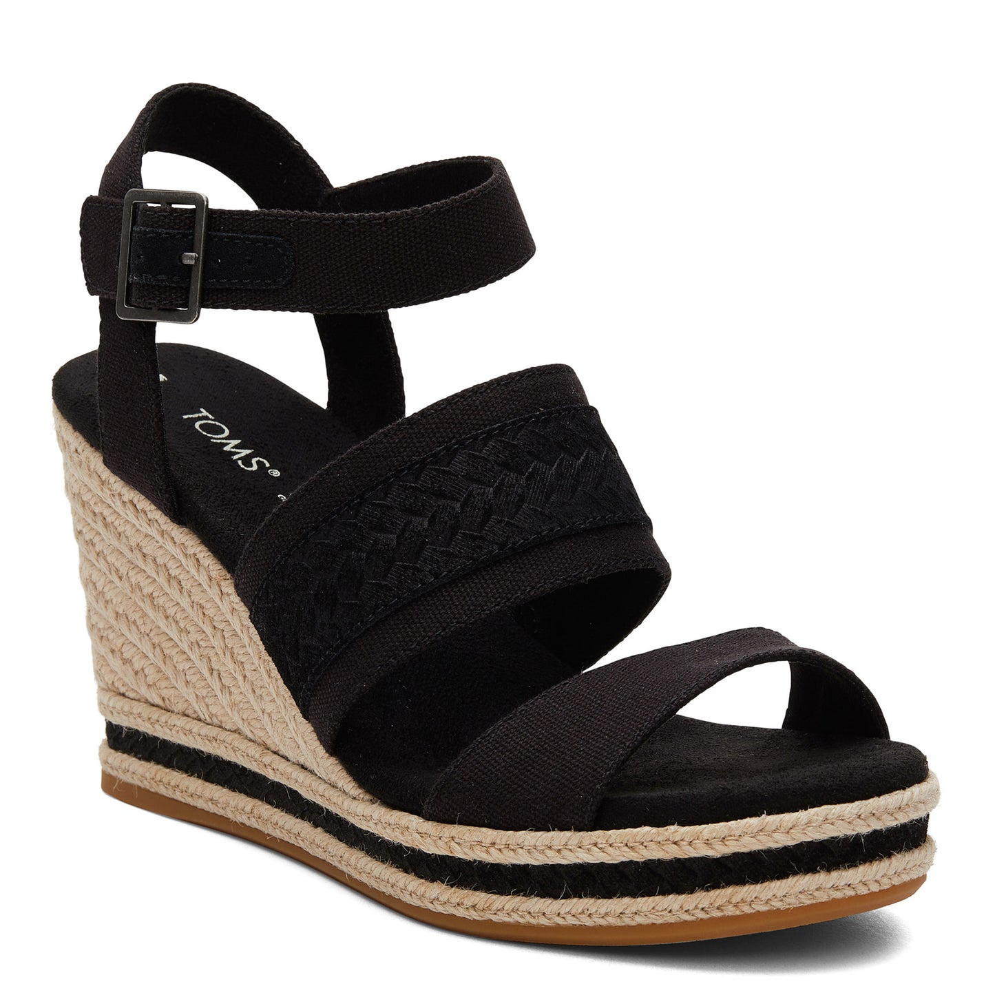 Peltz Shoes Women's Toms Madelyn Sandal Black 10019712