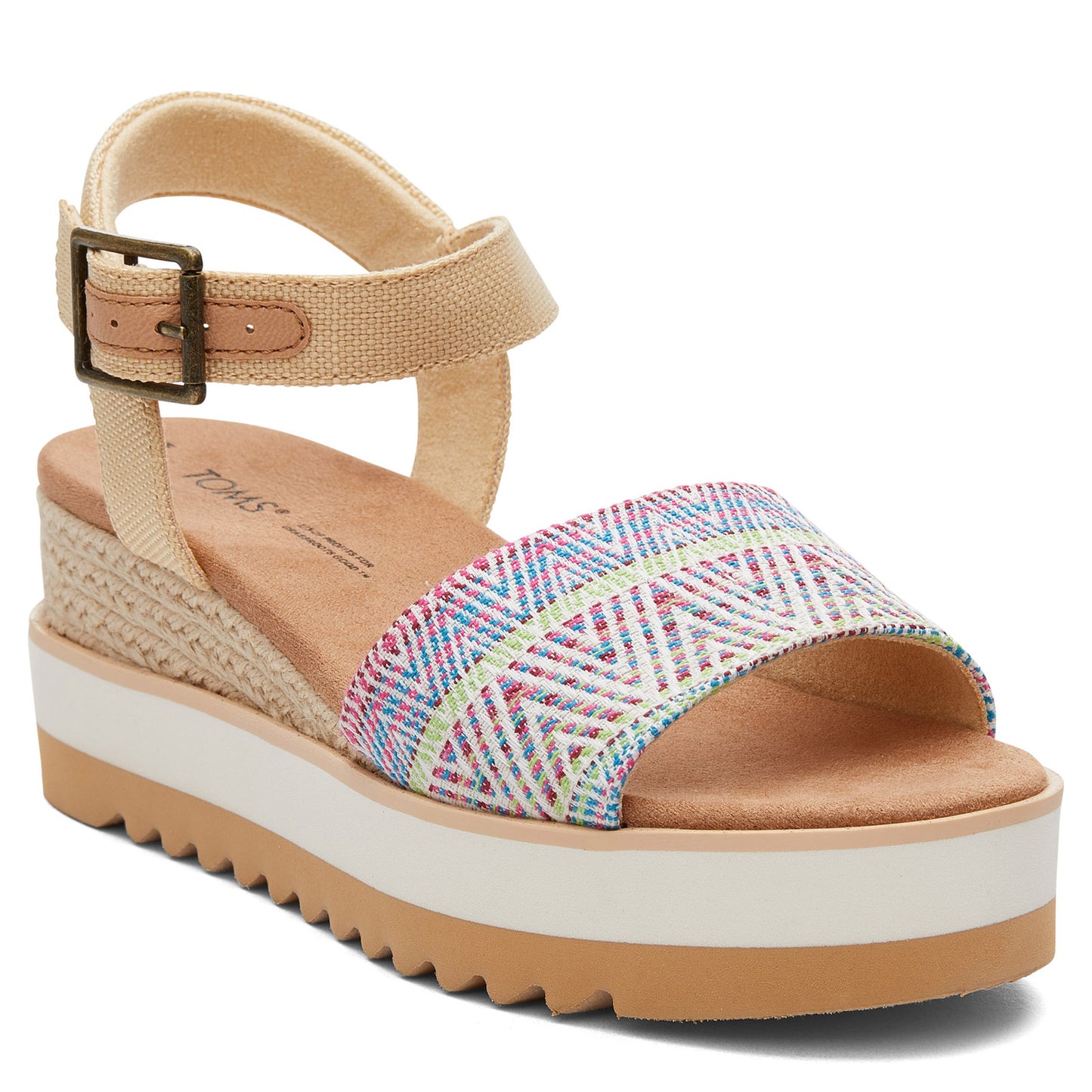 Peltz Shoes Women's Toms Diana Sandal NATURAL 10019728
