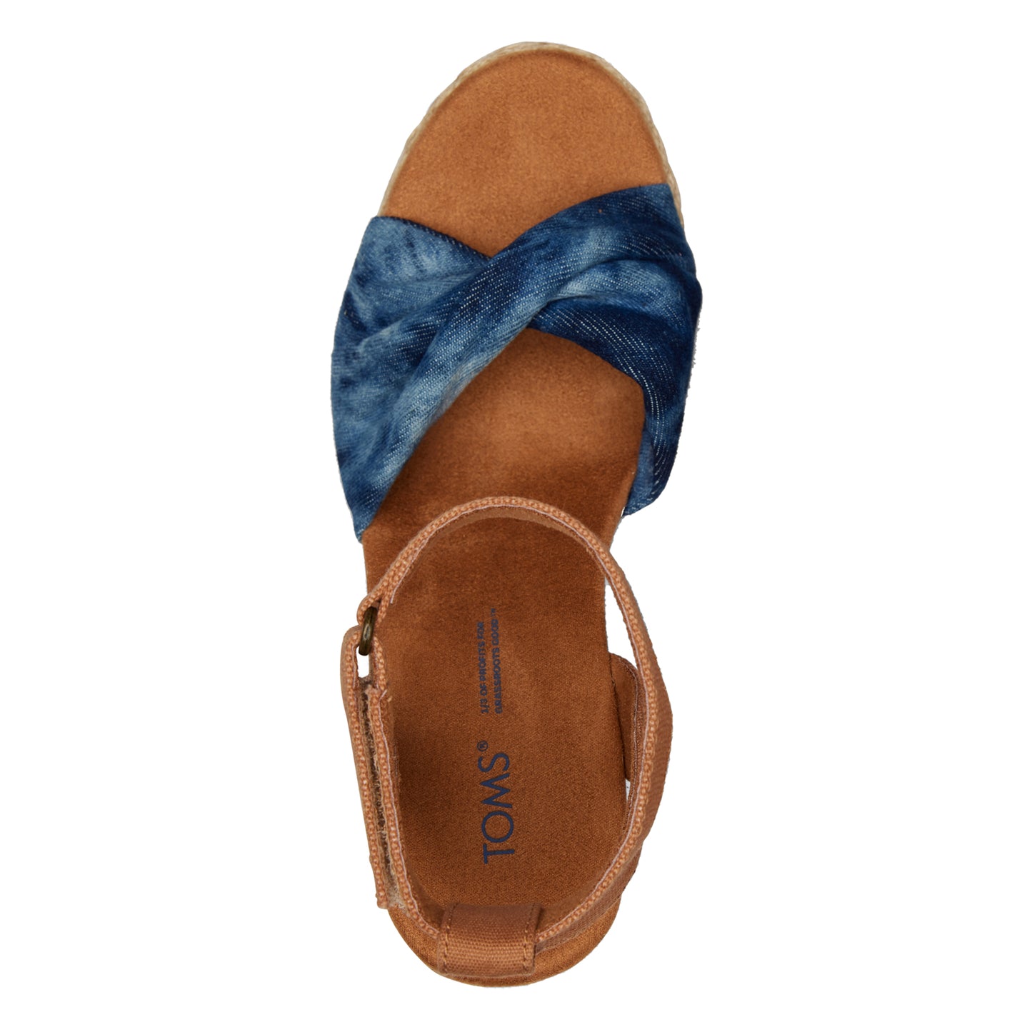 Peltz Shoes Women's Toms Marisela Sandal denim 10019741