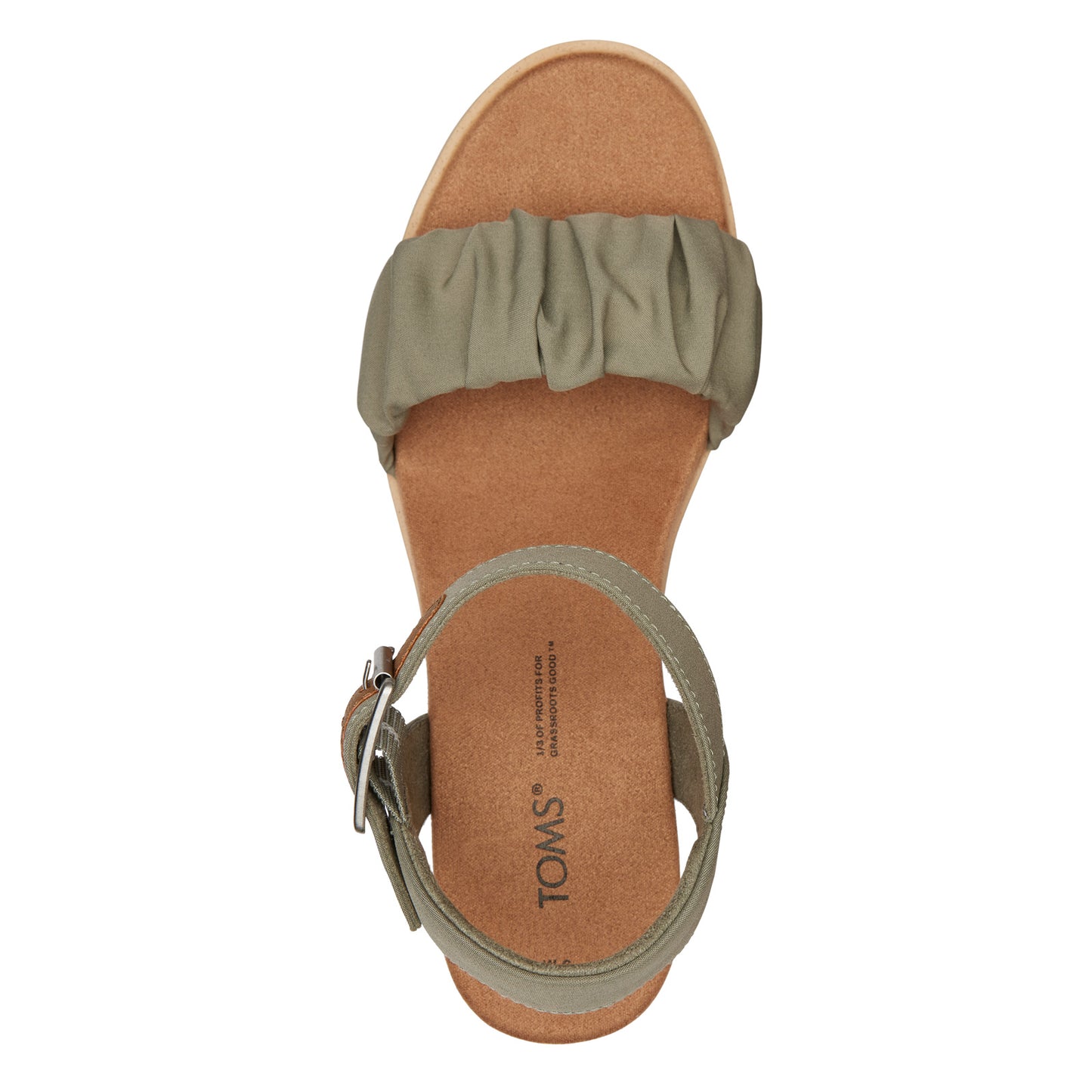Peltz Shoes Women's Toms Diana Sandal VETIVER 10019753