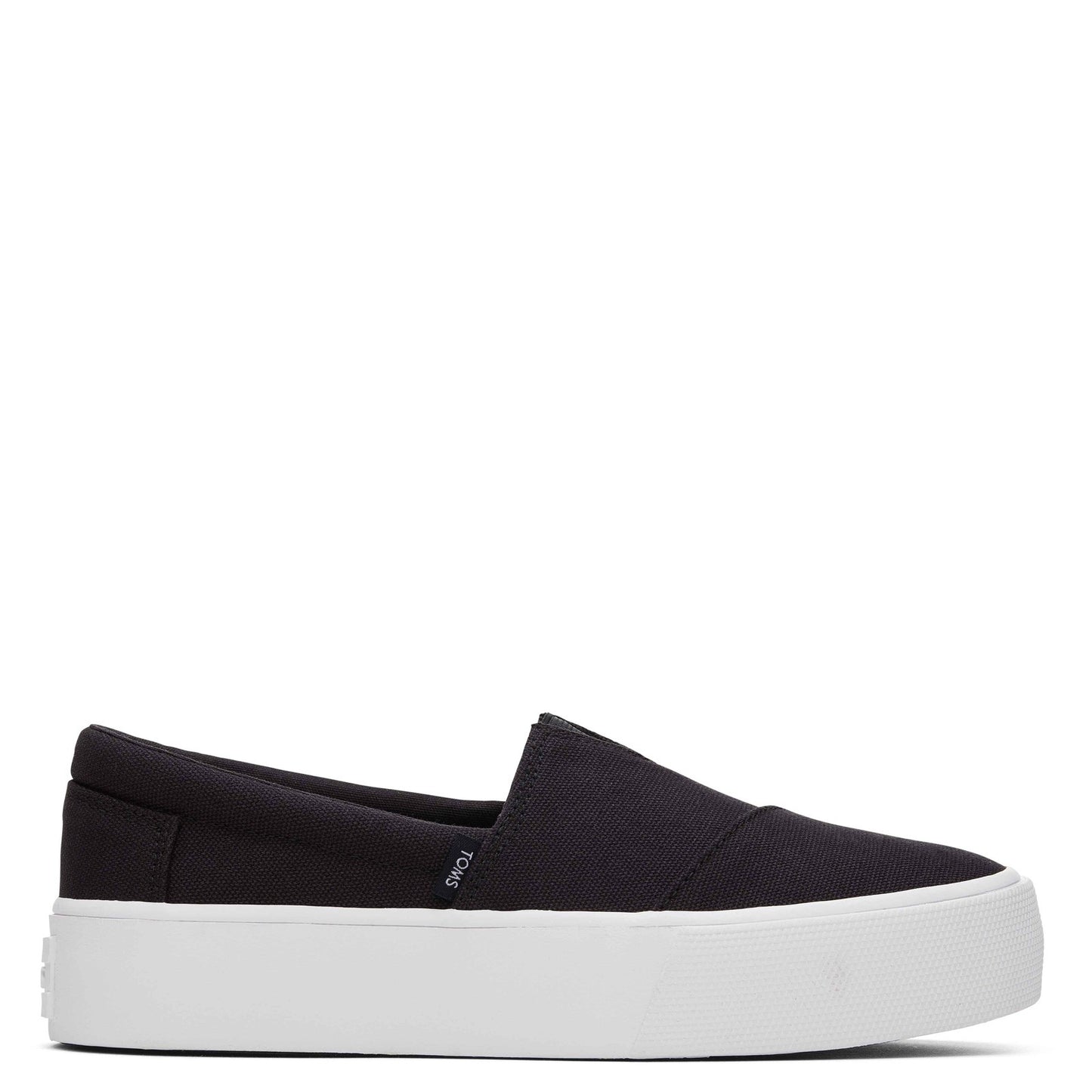 Peltz Shoes Women's Toms Alpargata Fenix Platform Slip-On BLACK 10019817