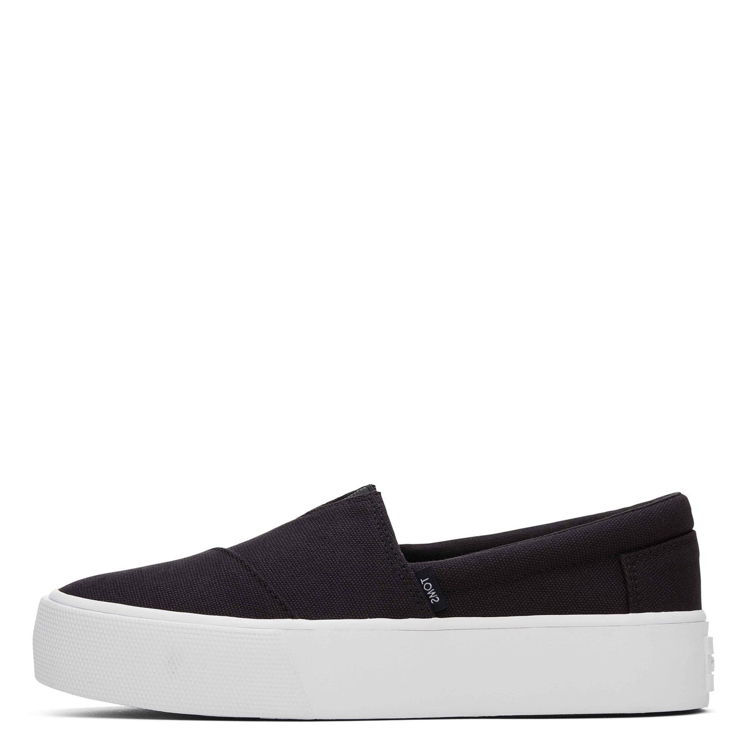 Peltz Shoes Women's Toms Alpargata Fenix Platform Slip-On BLACK 10019817