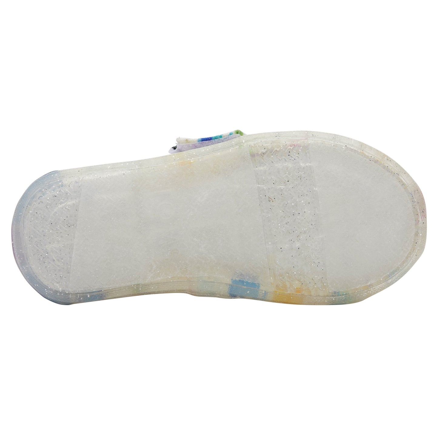 Peltz Shoes Girl's Toms Alpargata Tiny Slip-On - Toddler WHITE MULTI UNICORNS 10020143