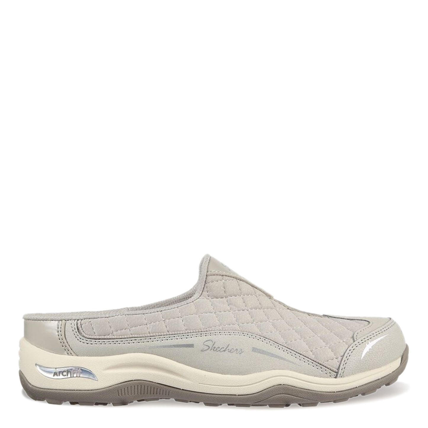 Peltz Shoes Women's Skechers Relaxed Fit: Arch Fit - Commute Clog TAUPE 100322-TPE