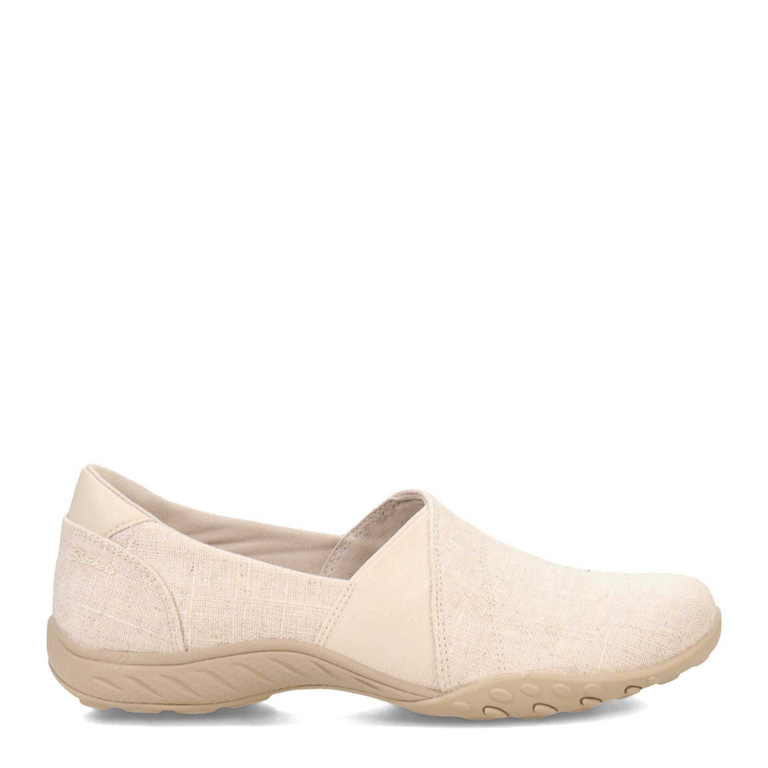 Peltz Shoes  Women's Skechers Relaxed Fit: Breathe-Easy - What A Beaut Slip-On Natural 100384-NAT
