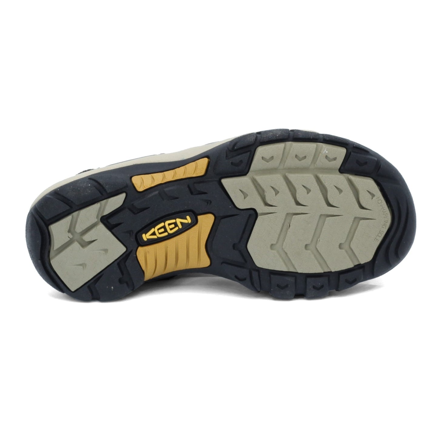 Peltz Shoes Men's Keen Newport H2 Sandal RAVEN ALUMINUM 1008399