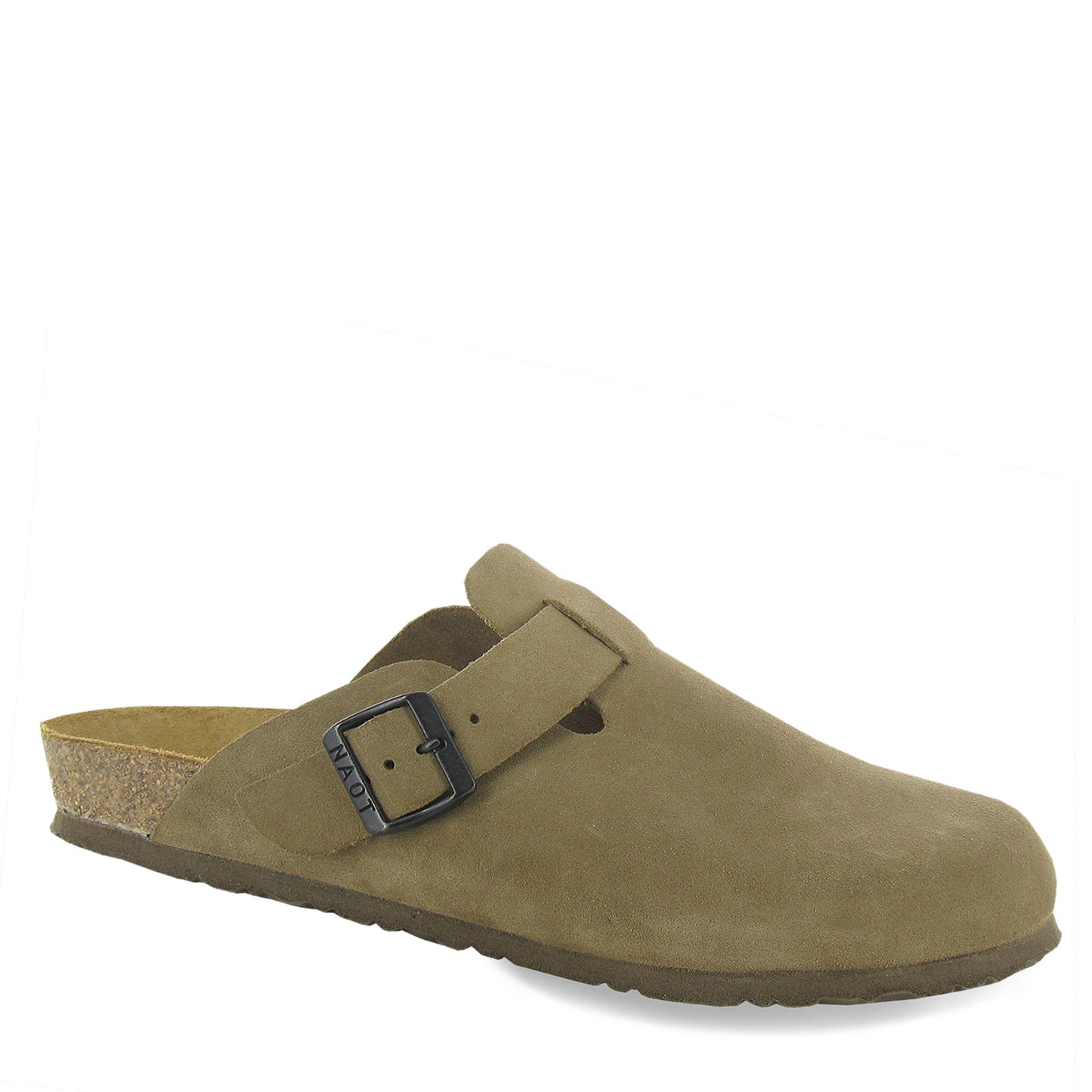 Peltz Shoes Men's Naot Spring Classic Clog Taupe Suede 1010-382
