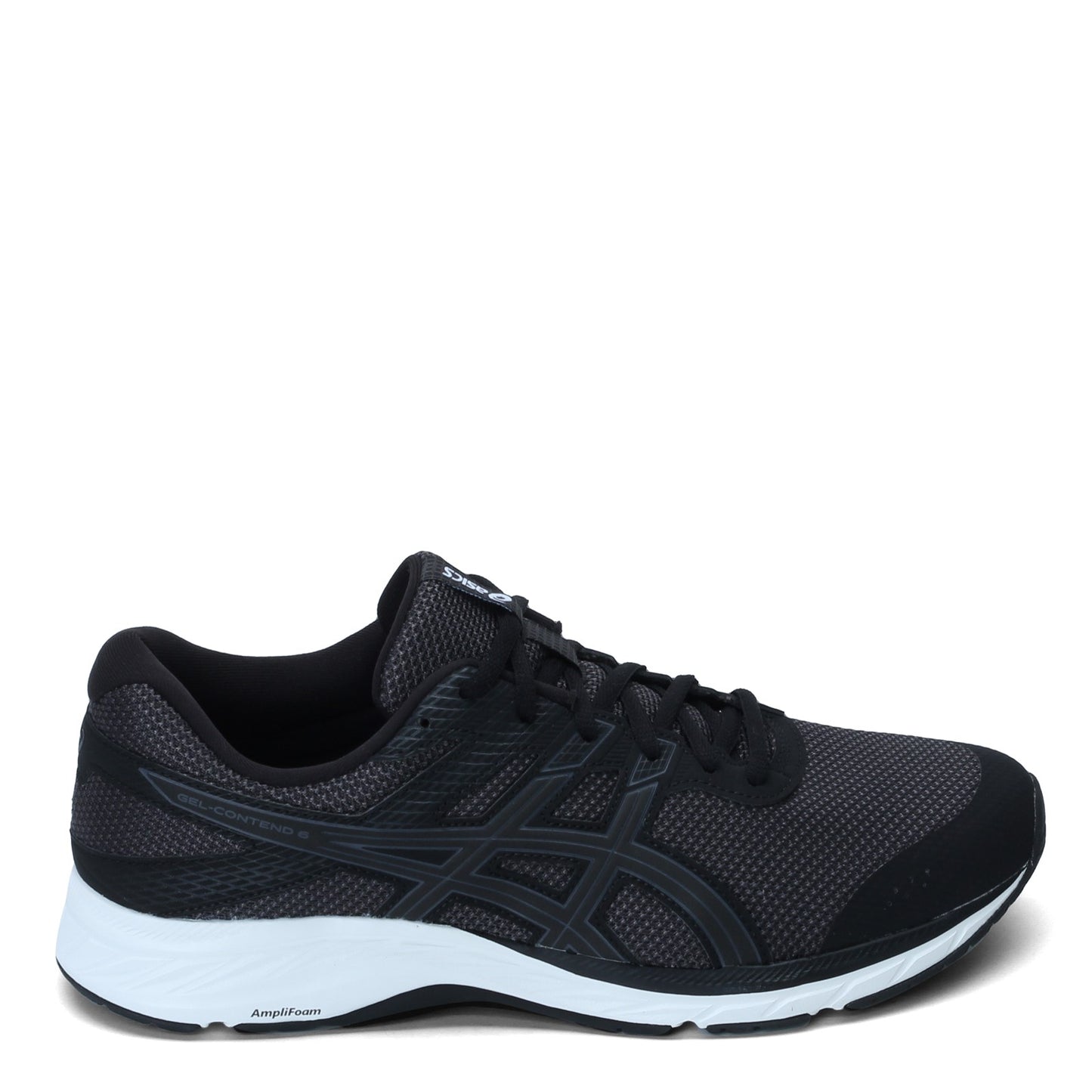 Peltz Shoes Men's ASICS GEL-Contend 6 Running Shoe BLACK GRAY WHITE 1011A788-020