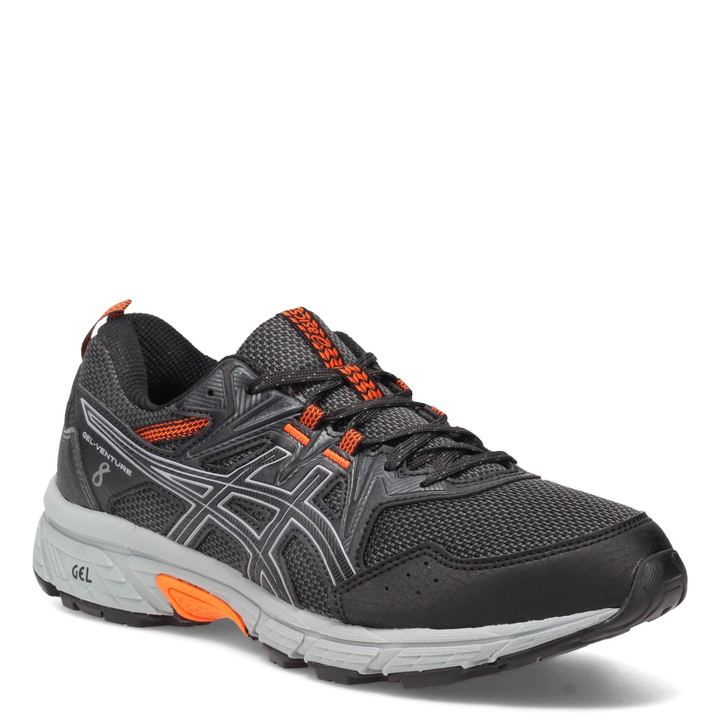 Peltz Shoes Men's ASICS GEL-Venture 8 Trail Running Shoe BLACK / SHEETROCK 1011A824.004