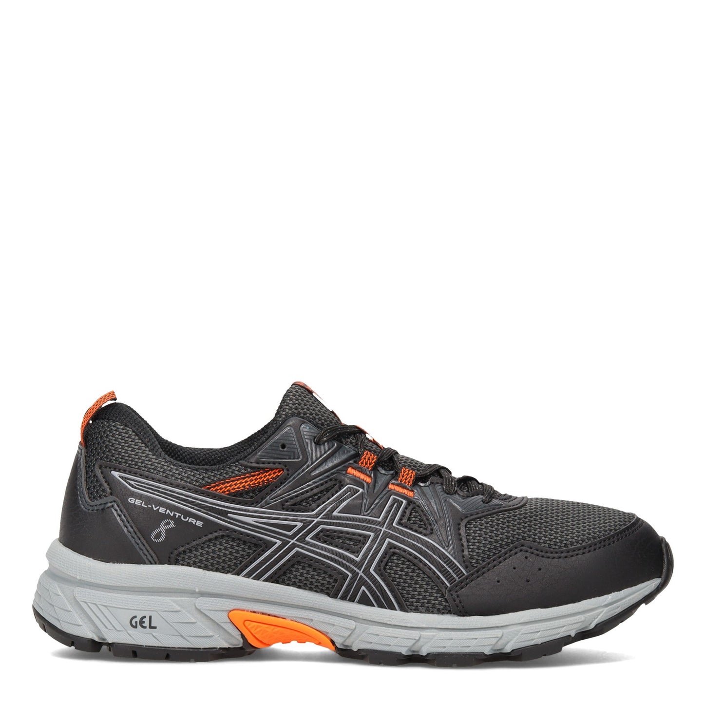 Peltz Shoes Men's ASICS GEL-Venture 8 Trail Running Shoe BLACK / SHEETROCK 1011A824.004