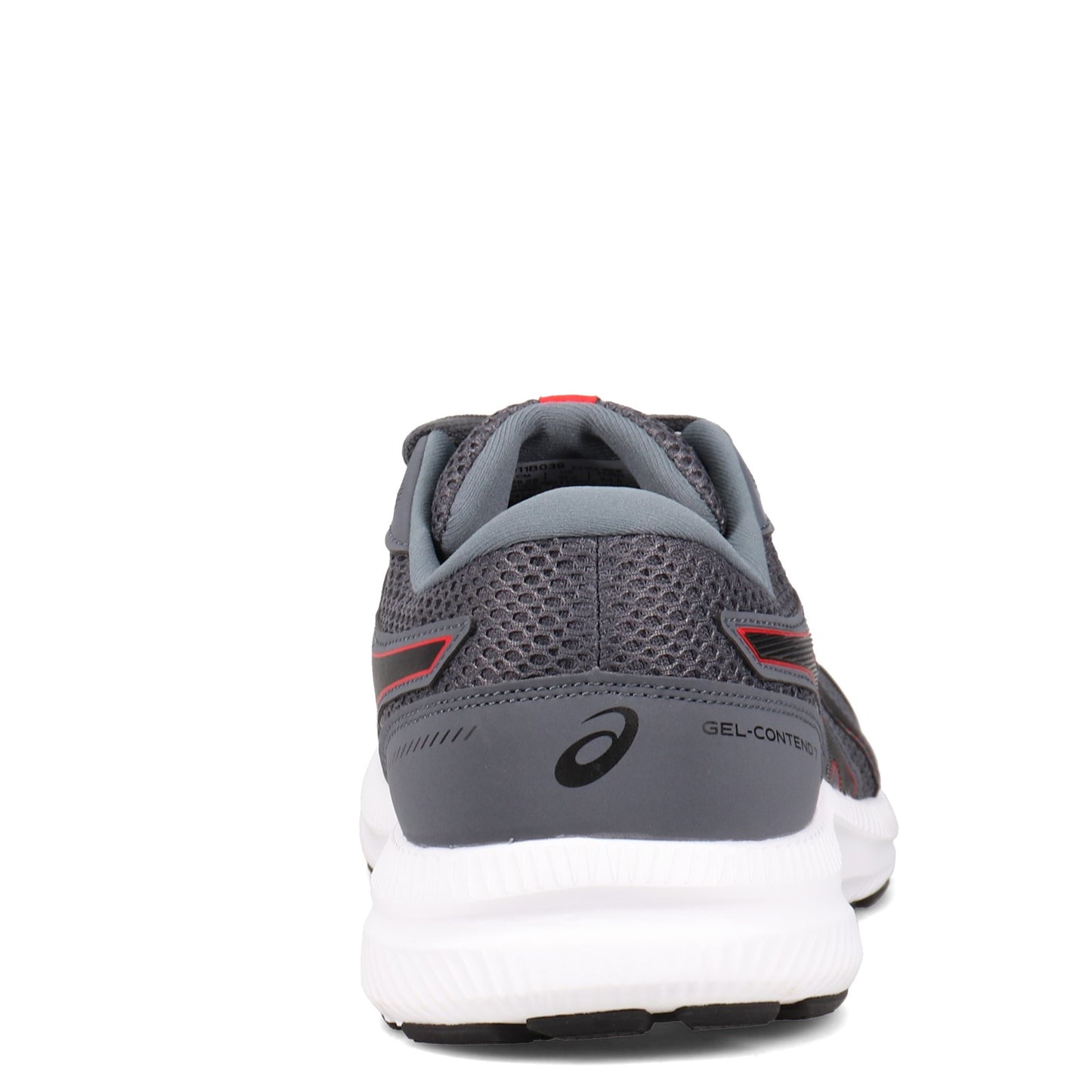 Peltz Shoes Men's ASICS GEL-Contend 7 Running Shoe - Extra Wide Width GREY RED 1011B039-020