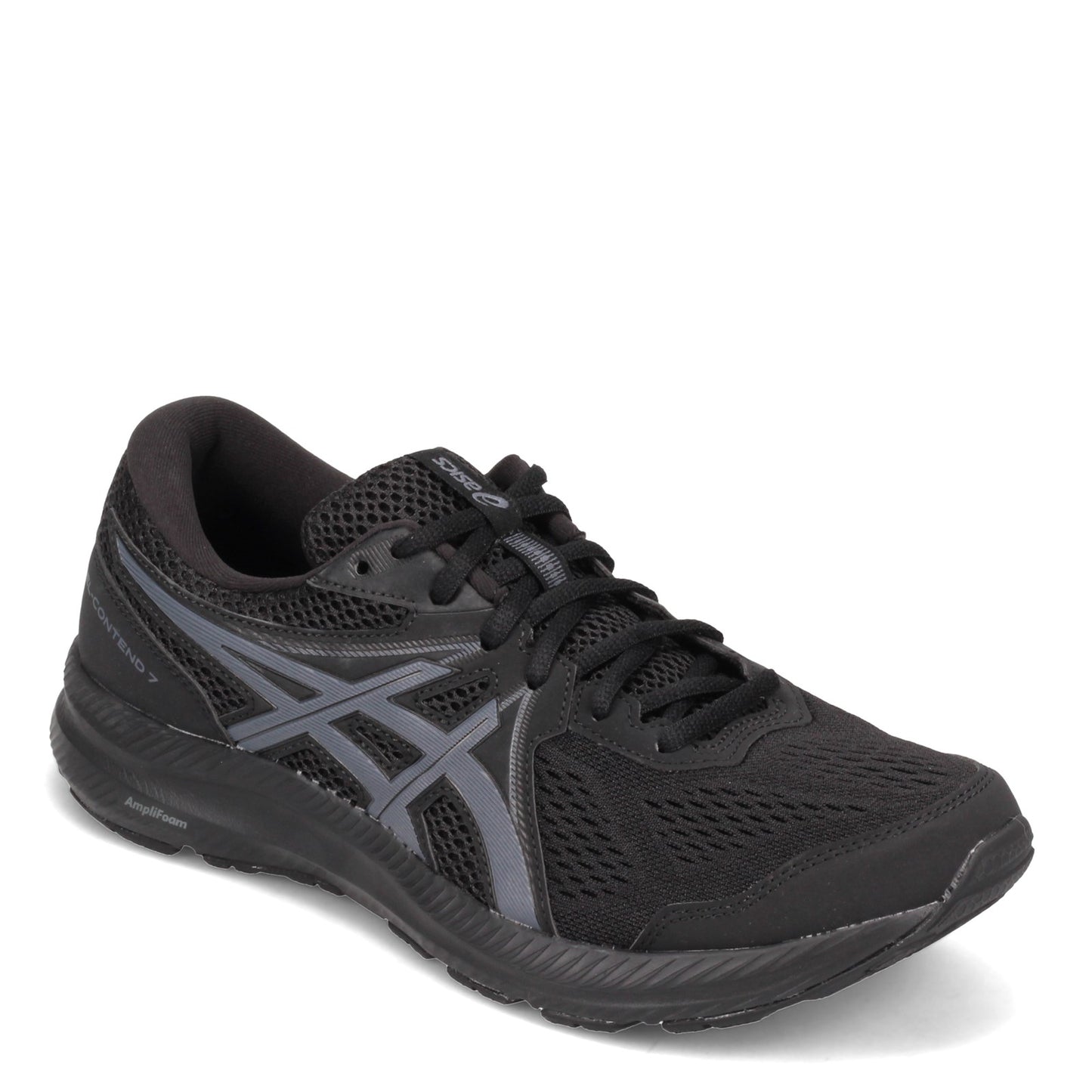 Peltz Shoes Men's ASICS GEL-Contend 7 Running Shoe BLACK GRAY 1011B040-001