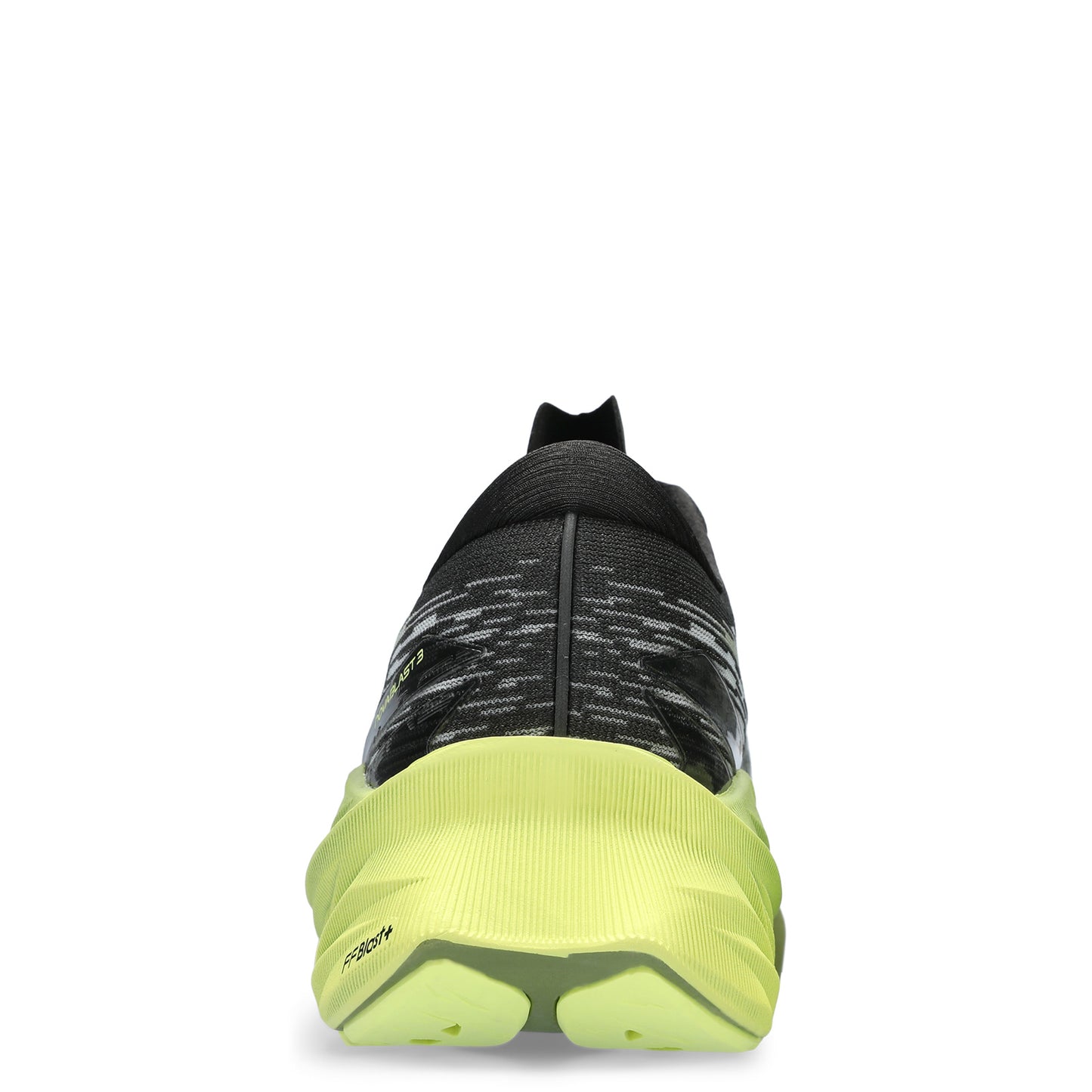 Peltz Shoes Men's ASICS Novablast 3 Running Shoe GREEN BLACK WHITE 1011B458-005