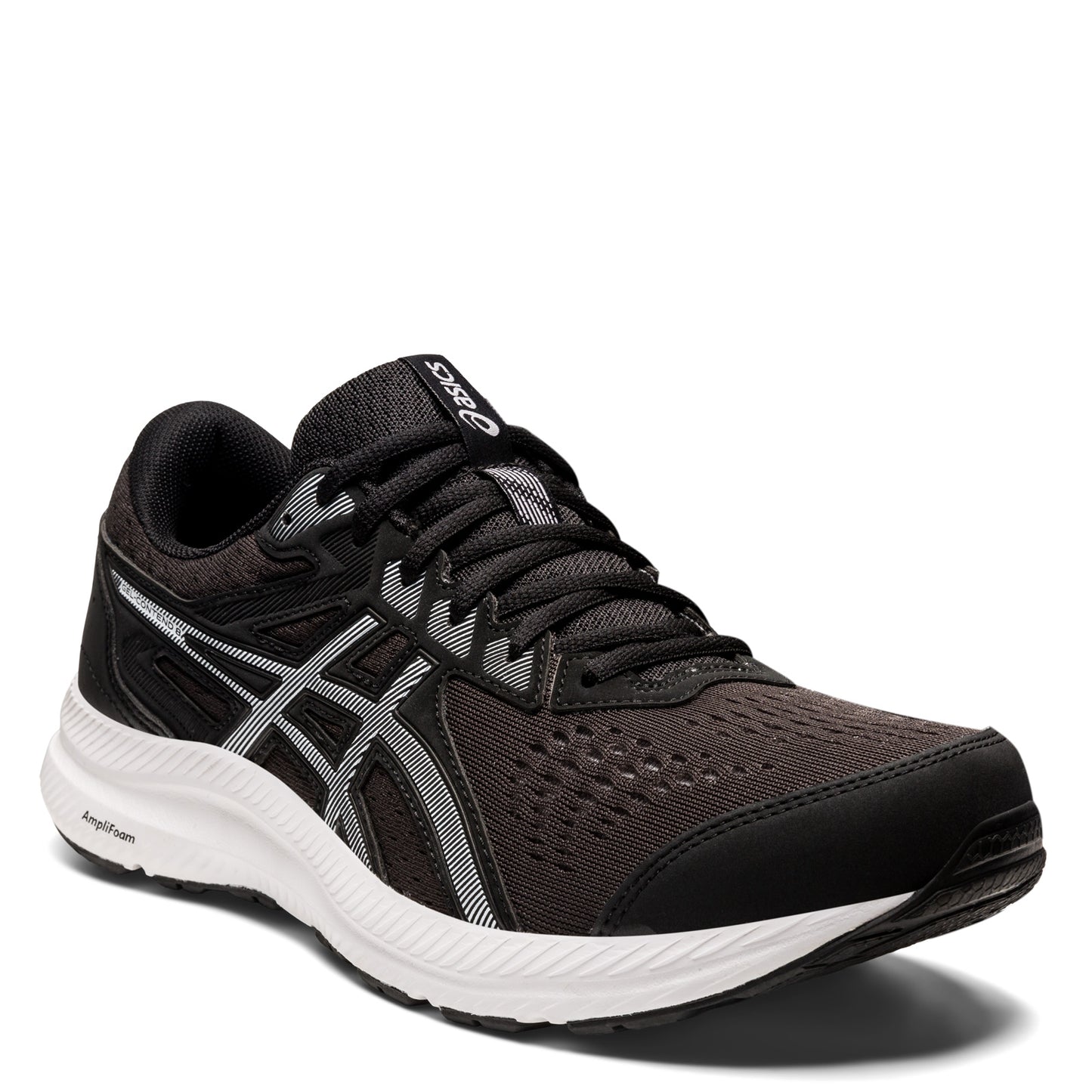 Peltz Shoes Men's ASICS GEL-Contend 8 Running Shoe Black White 1011B492.002