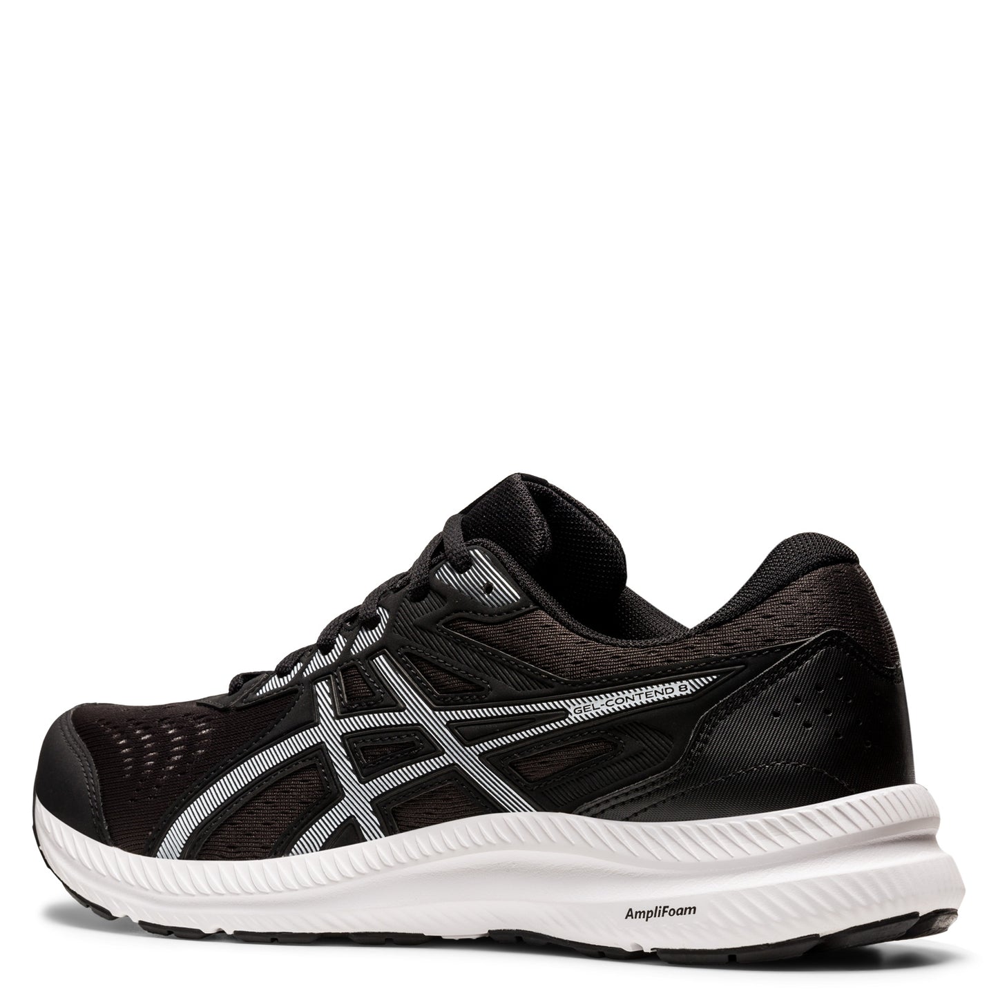 Peltz Shoes Men's ASICS GEL-Contend 8 Running Shoe Black White 1011B492.002