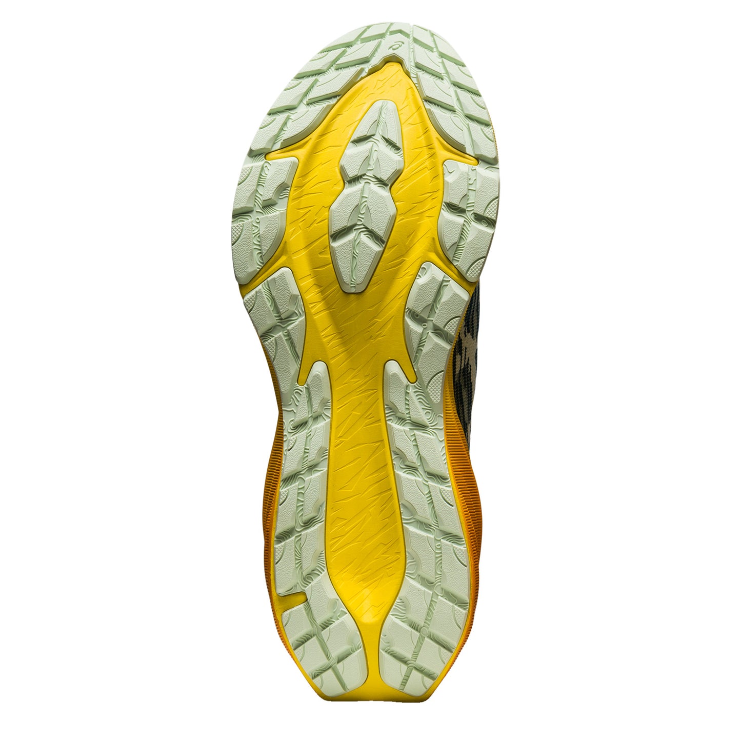 Peltz Shoes Men's ASICS Novablast 3 Running Shoe NATURE BATHING/GOLDEN YELLOW 1011B568-750