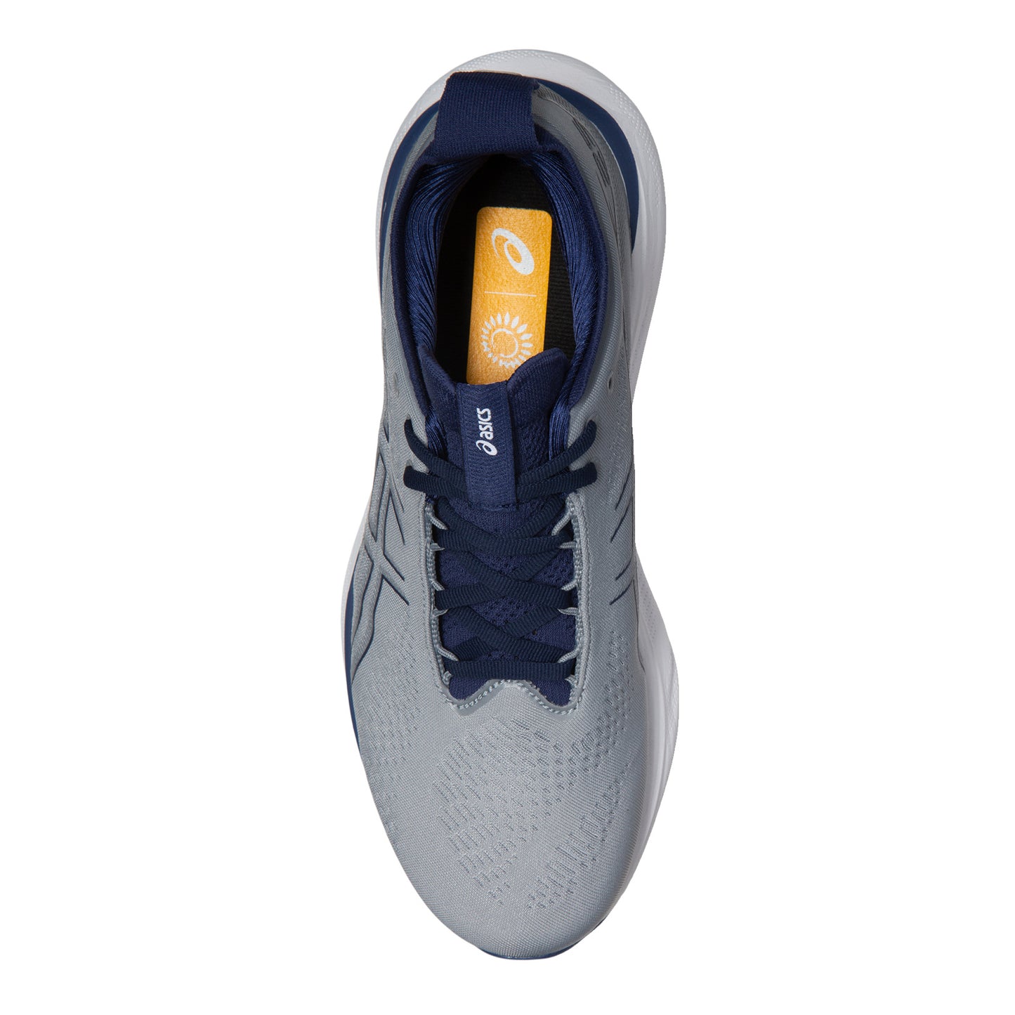 Peltz Shoes Men's ASICS GEL-Nimbus 25 Running Shoe - Wide Width Sheet Rock / Indigo 1011B625-021
