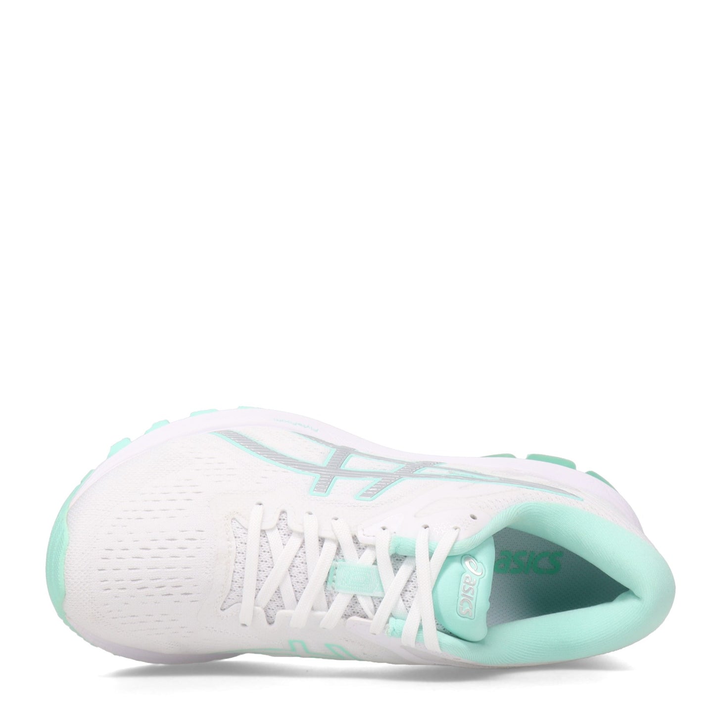 Peltz Shoes Women's ASICS GT-1000 10 Running Shoe WHITE SILVER 1012A878.101