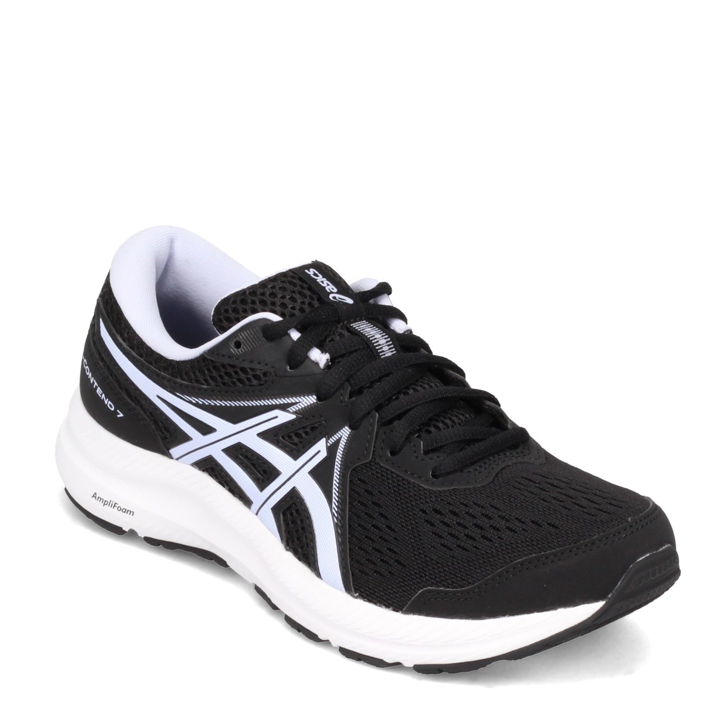 Peltz Shoes Women's ASICS GEL-Contend 7 Running Shoe BLACK / OPAL 1012A911-005