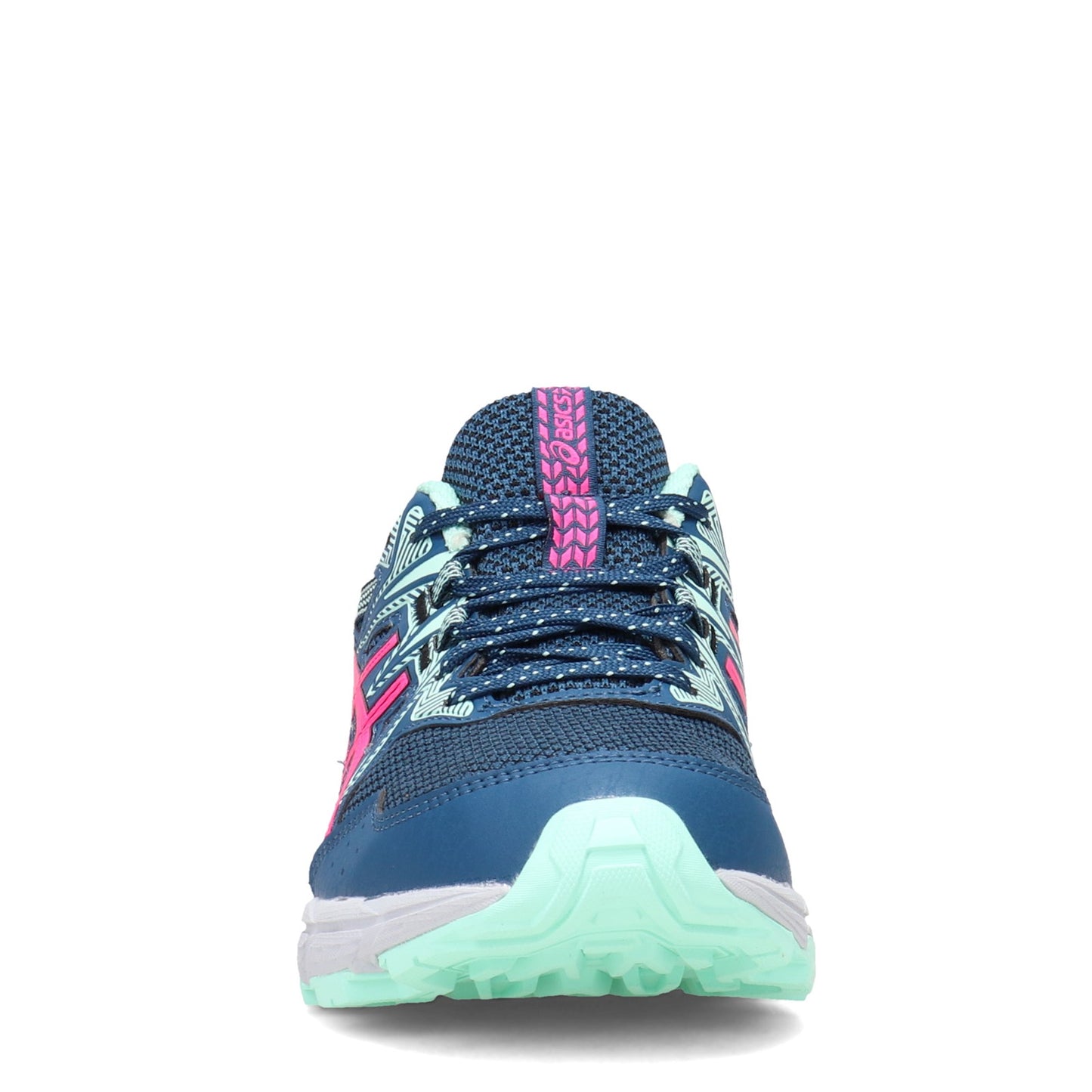 Peltz Shoes Women's ASICS GEL-Venture 8 Trail Running Shoe BLUE PINK 1012B230.400