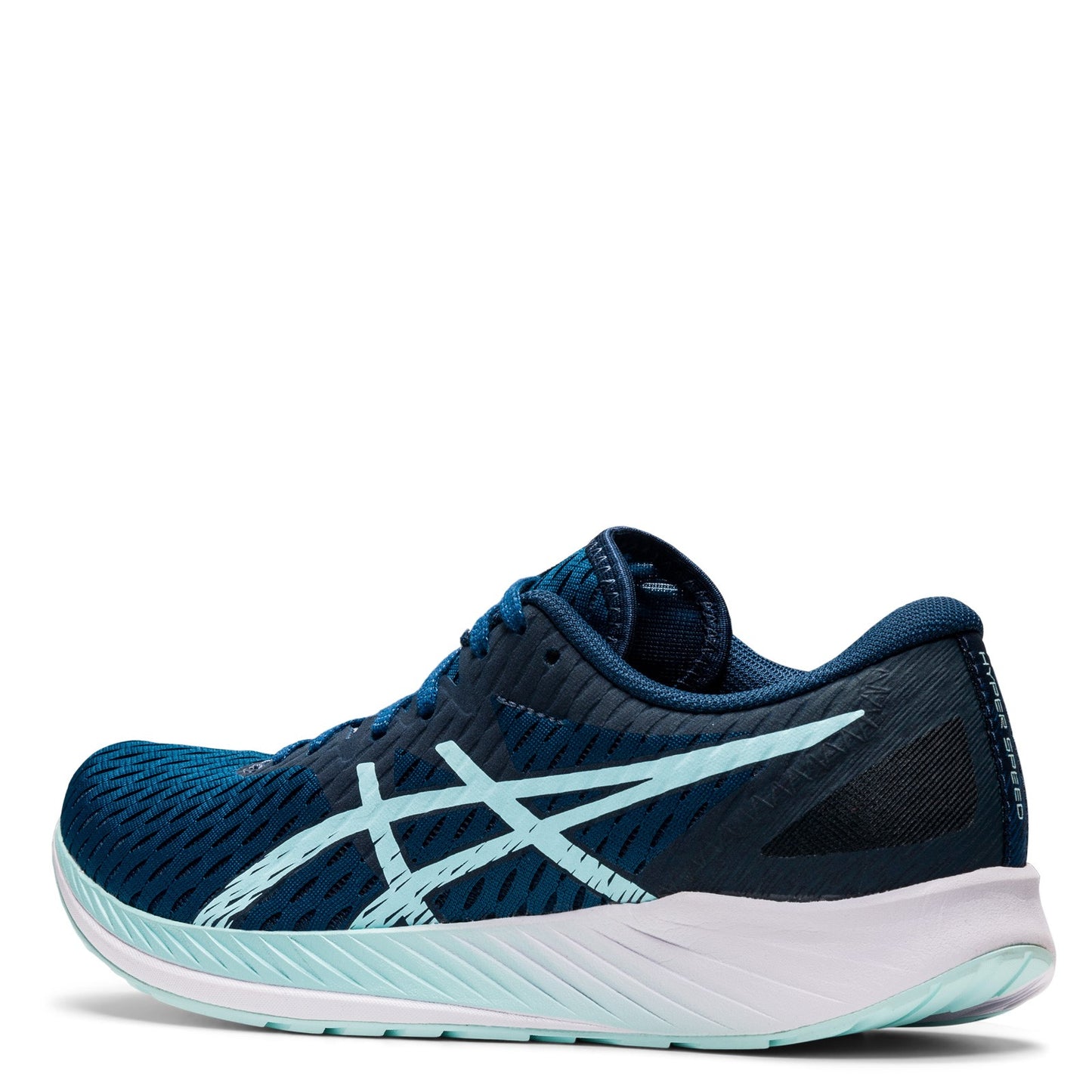 Peltz Shoes Women's ASICS Hyperspeed Running Shoe MAKO BLUE 1012A899-401