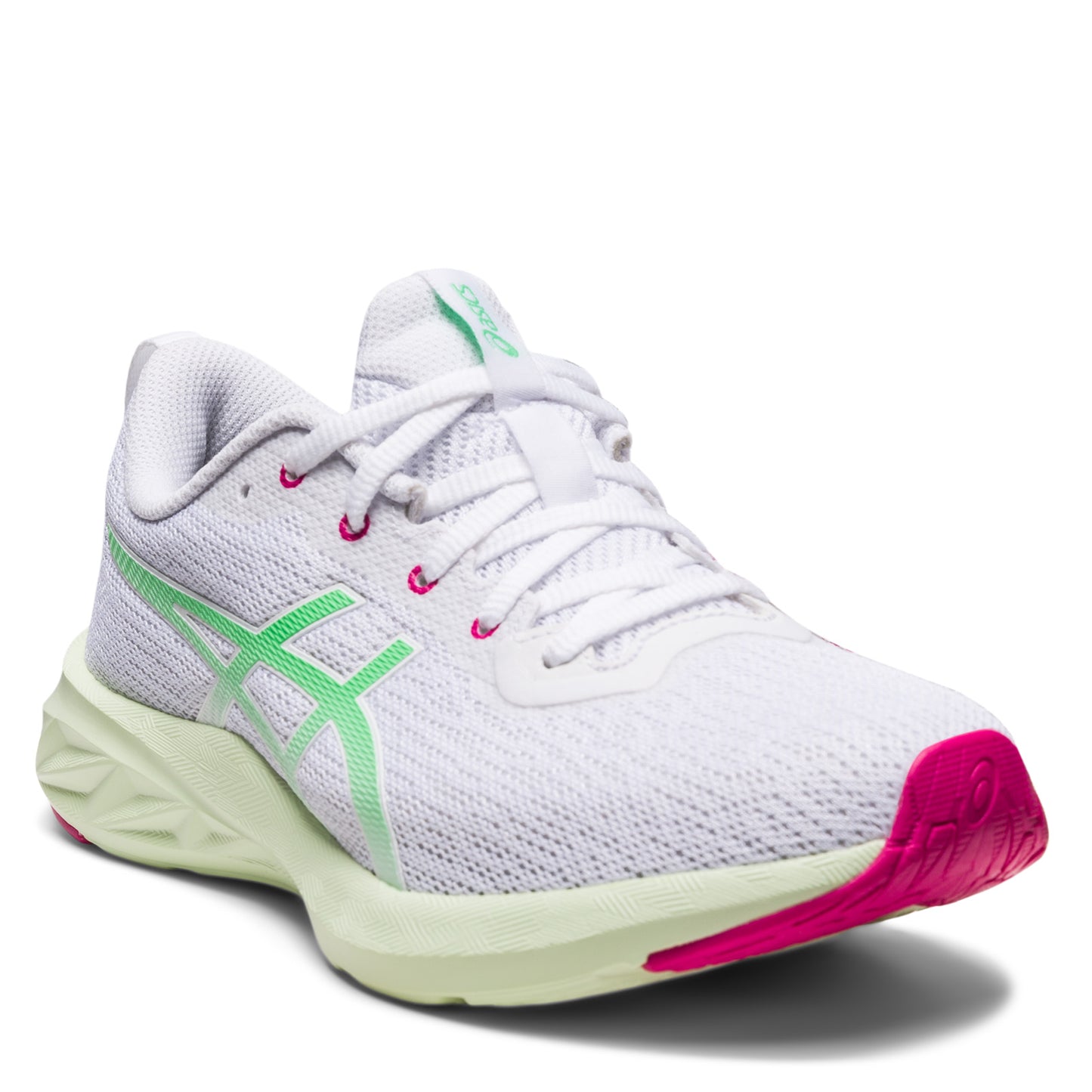 Peltz Shoes Women's ASICS Versablast 2 Running Shoe WHITE/TOUMALINE 1012B179-100