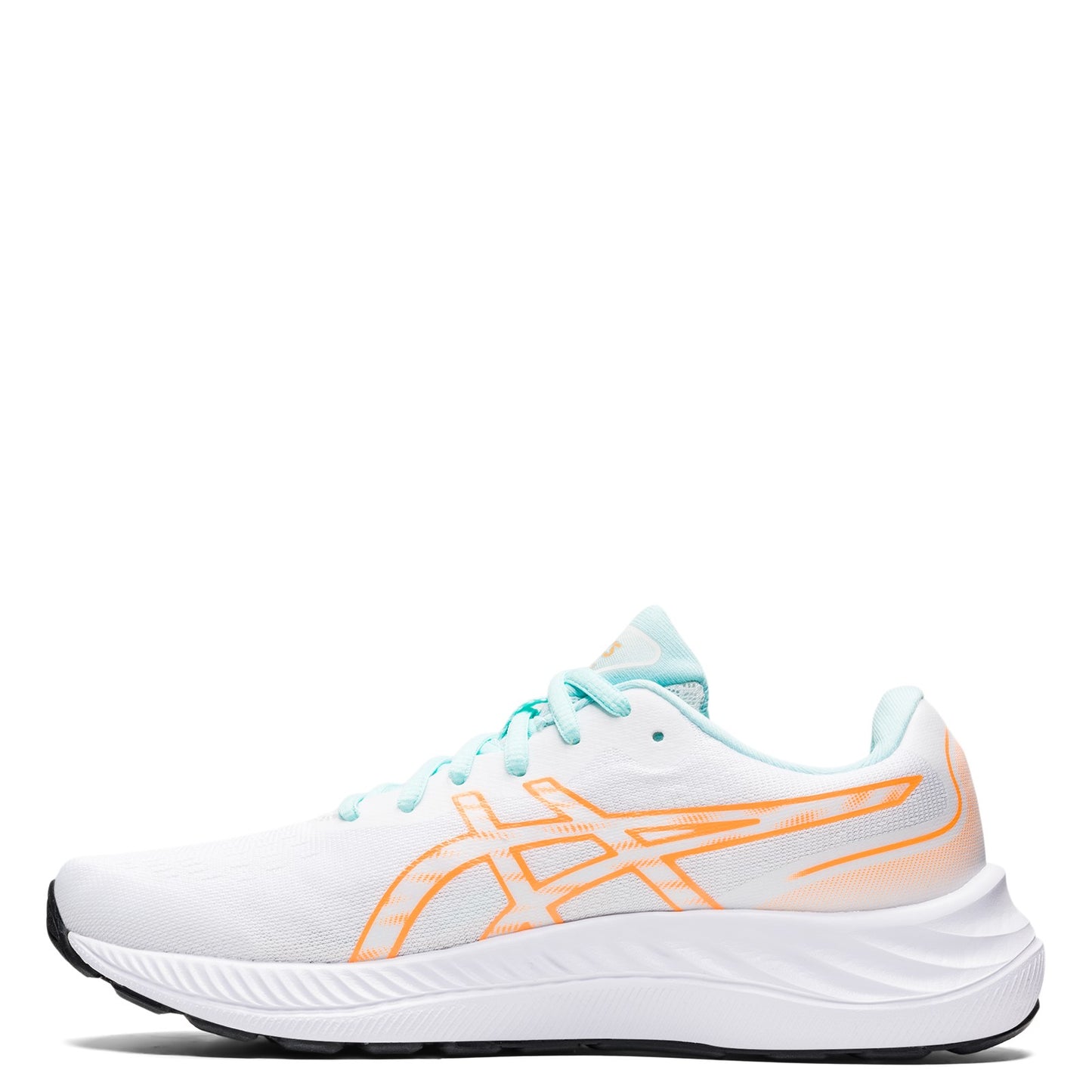 Peltz Shoes Women's ASICS GEL-Excite 9 Running Shoe WHITE ORANGE 1012B182.100