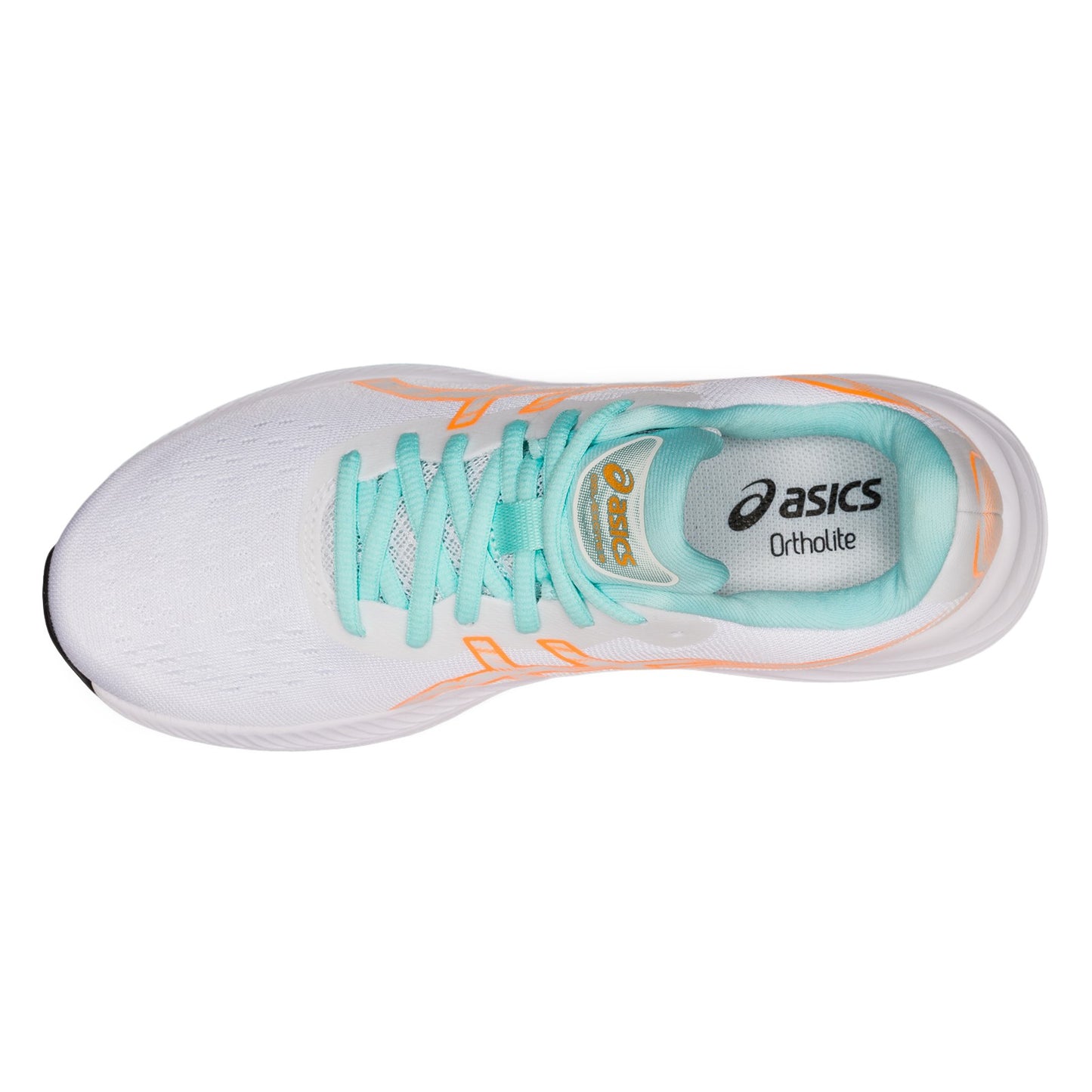 Peltz Shoes Women's ASICS GEL-Excite 9 Running Shoe WHITE ORANGE 1012B182.100