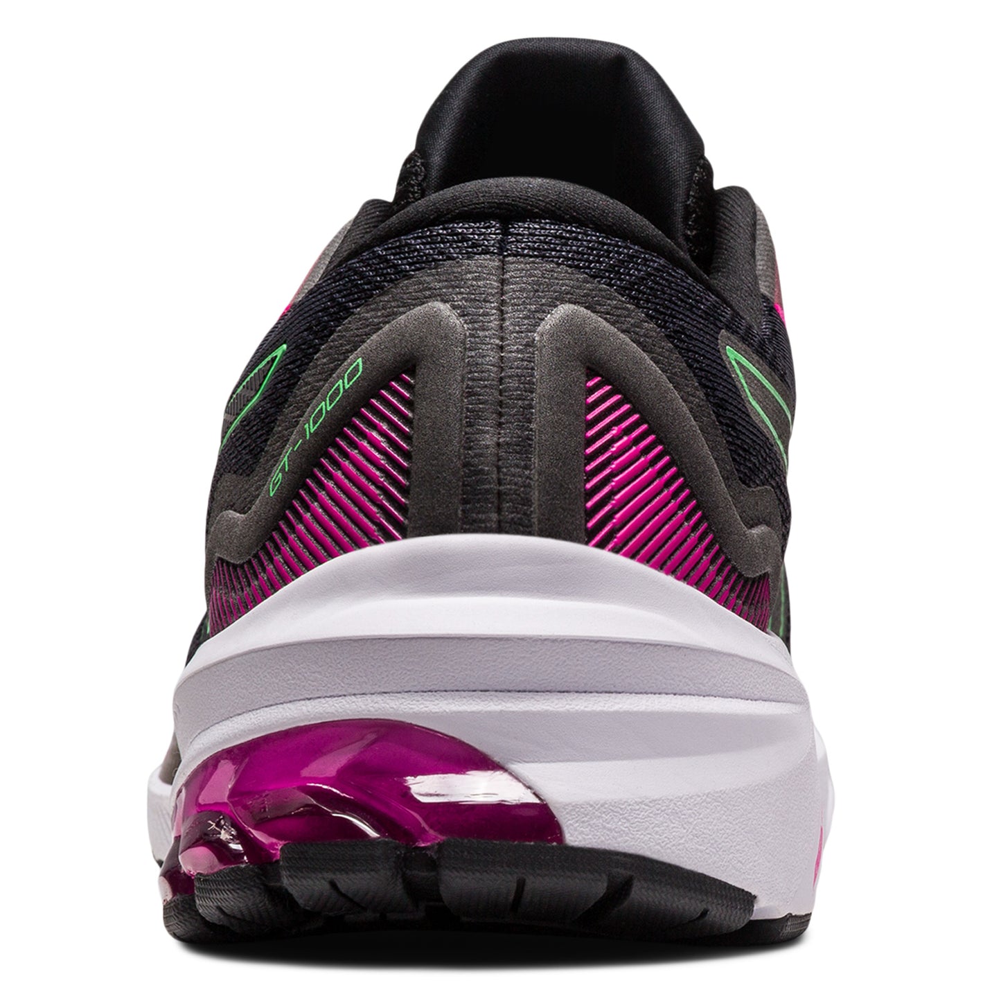 Peltz Shoes Women's ASICS GT-1000 11 Running Shoe BLACK/TOURMALINE 1012B197-004