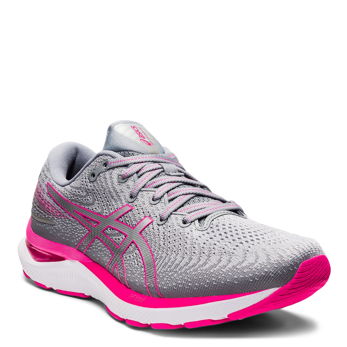 Peltz Shoes Women's ASICS GEL-Cumulus 24 Running Shoe GREY PINK 1012B206.021