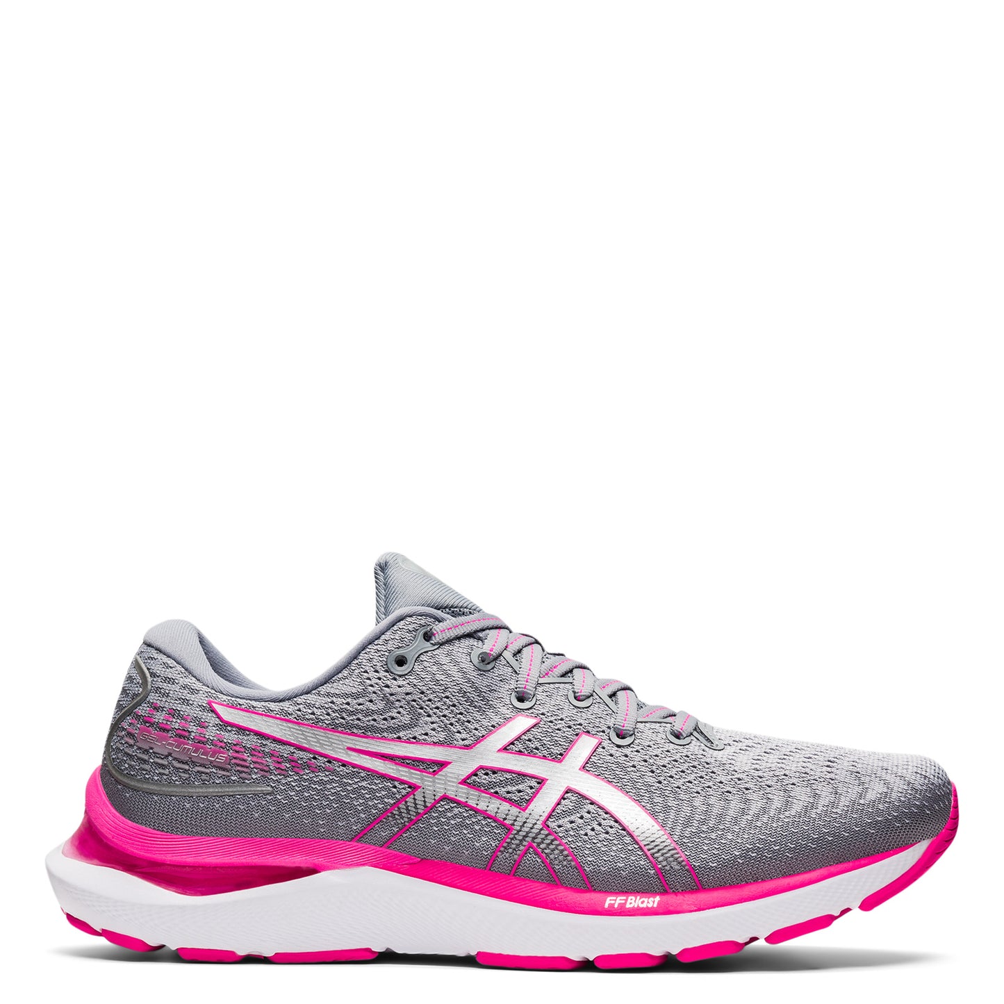 Peltz Shoes Women's ASICS GEL-Cumulus 24 Running Shoe GREY PINK 1012B206.021