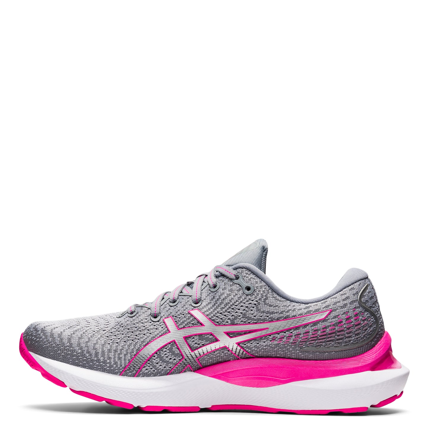 Peltz Shoes Women's ASICS GEL-Cumulus 24 Running Shoe GREY PINK 1012B206.021