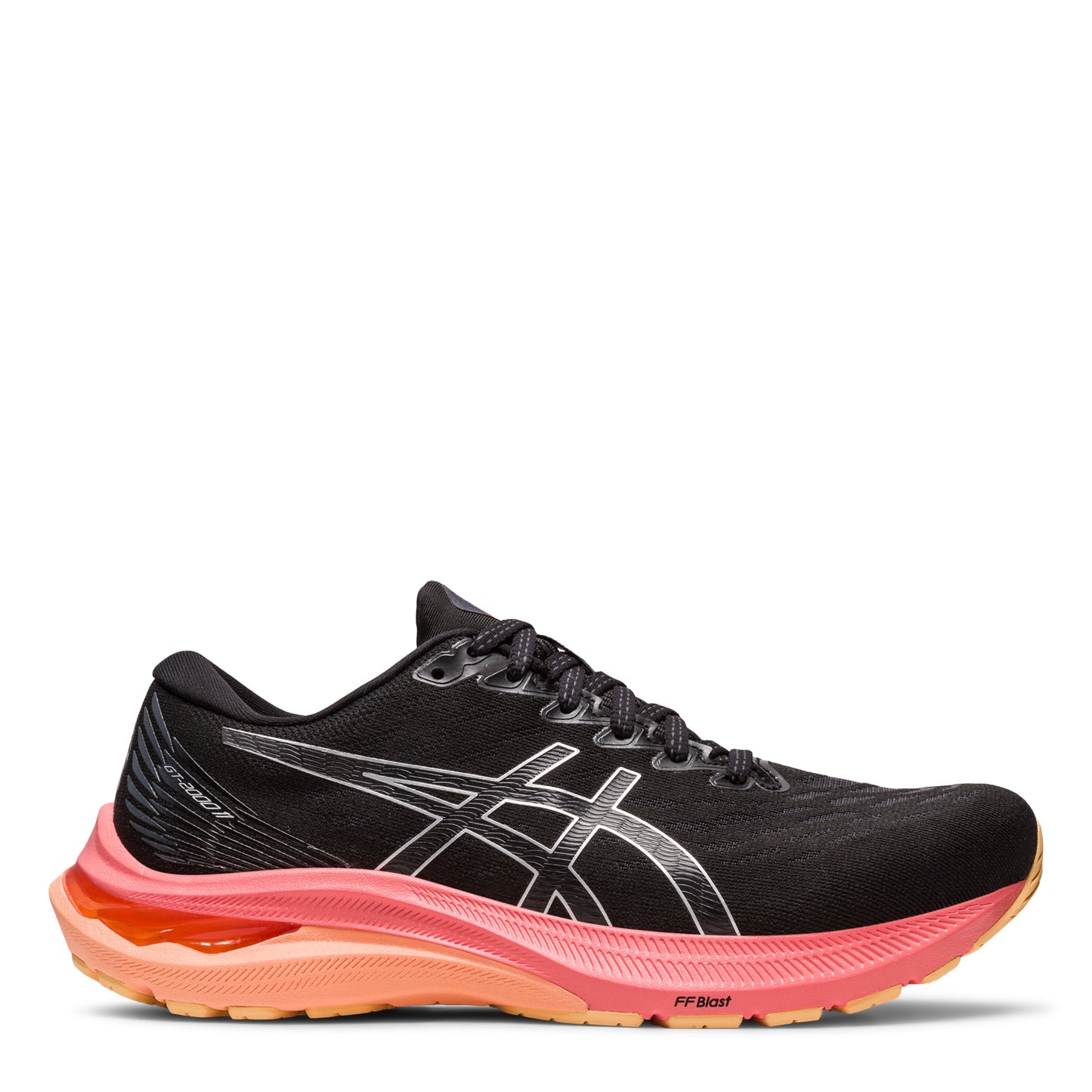 Peltz Shoes Women's ASICS GT-2000 11 Running Shoe BLACK/PURE SILVER 1012B271-006