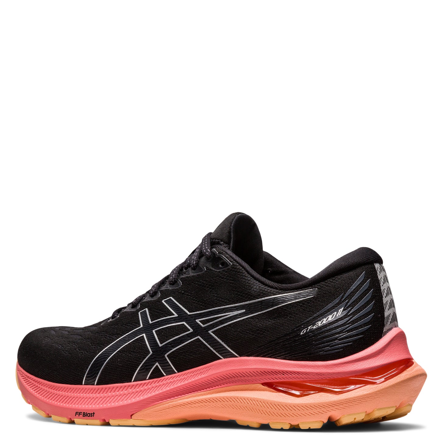 Peltz Shoes Women's ASICS GT-2000 11 Running Shoe BLACK/PURE SILVER 1012B271-006