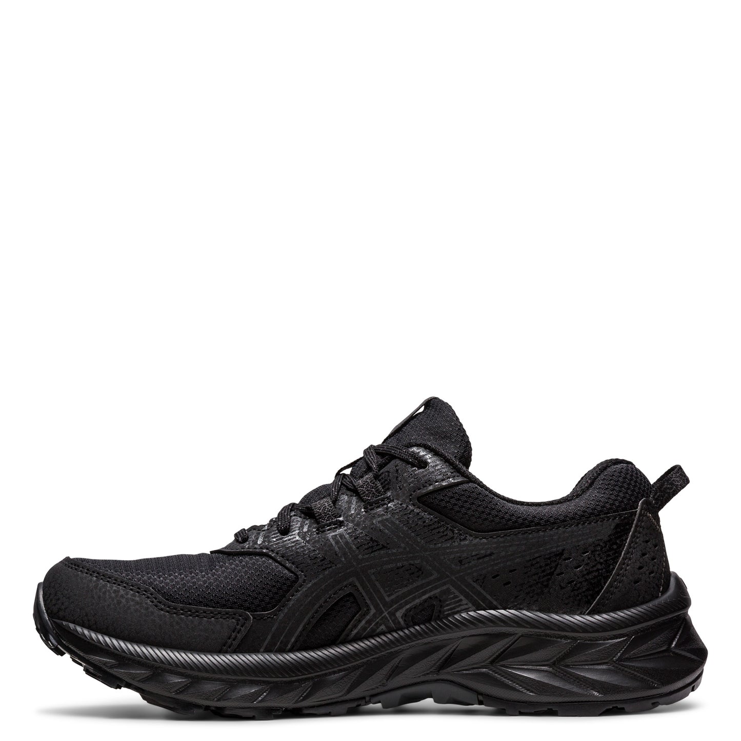 Peltz Shoes Women's ASICS GEL-Venture 9 Trail Running Shoe - Wide Width BLACK/BLACK 1012B314-001