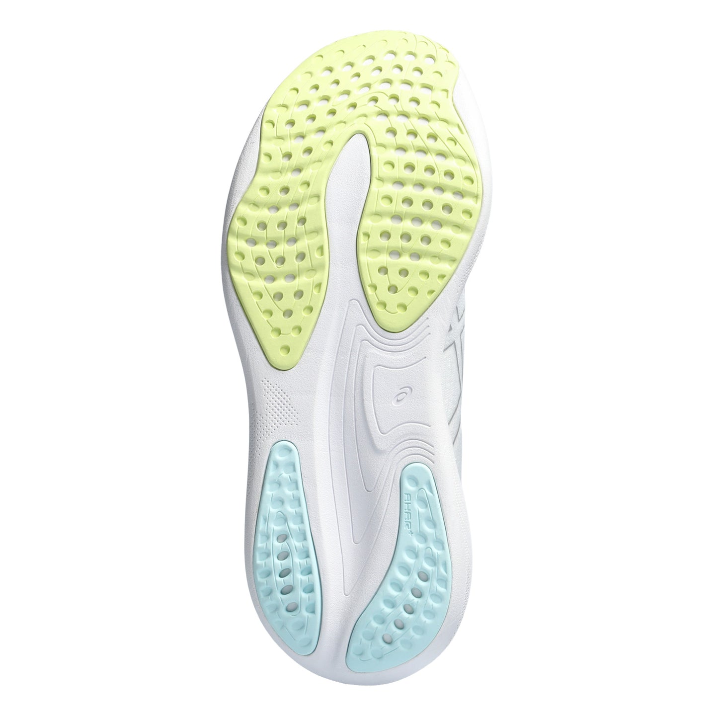 Peltz Shoes Women's ASICS GEL-Nimbus 25 Running Shoe White Silver Lining Pastel 1012B356-105