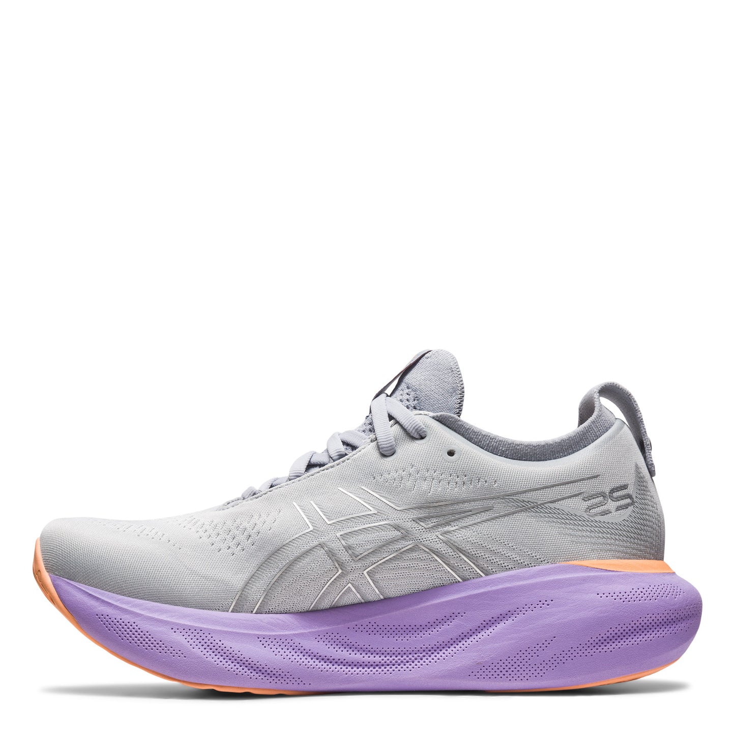 Peltz Shoes Women's ASICS GEL-Nimbus 25 Running Shoe - Wide Width GREY GREEN 1012B437-021