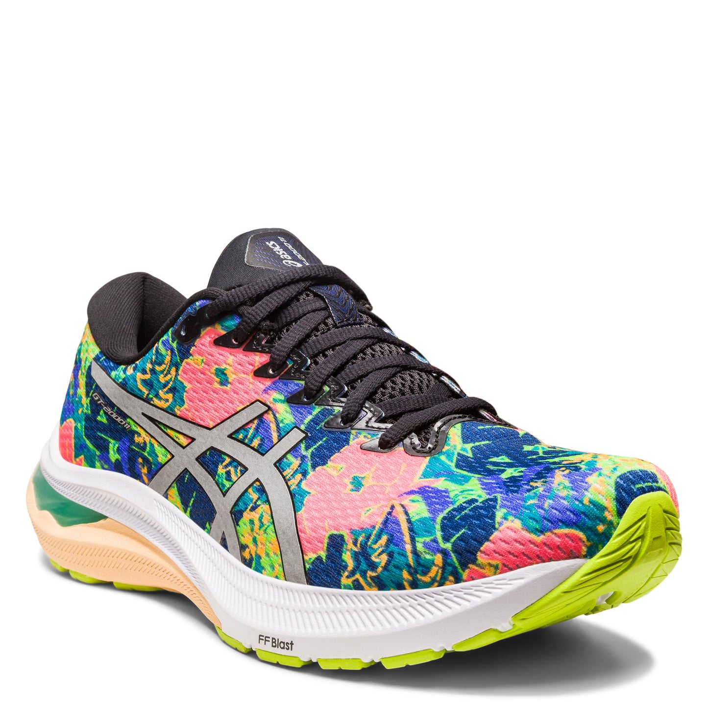 Peltz Shoes Women's ASICS GT-2000 11 Running Shoe LIME ZEST/LITE SHOW 1012B444-300