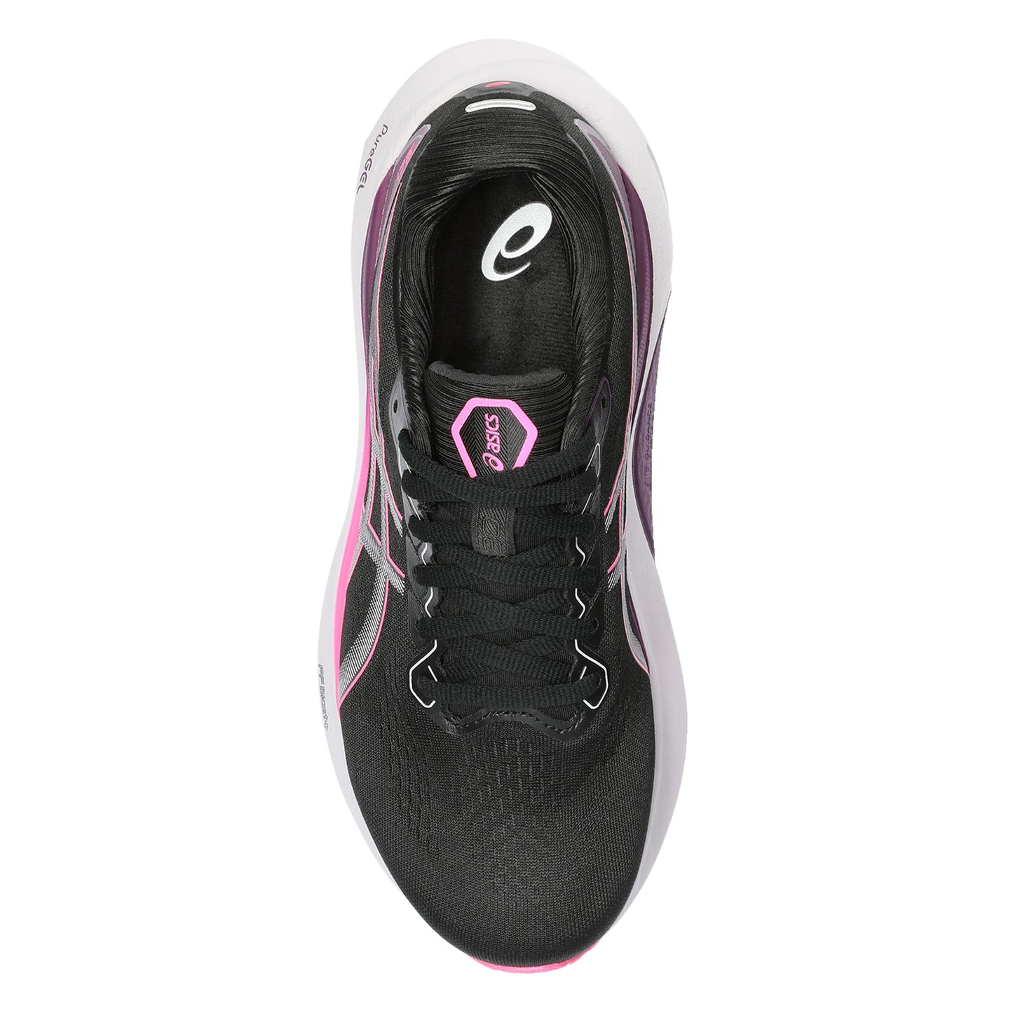 Peltz Shoes Women's ASICS GEL-Kayano 30 Running Shoe - Wide Width Black Lilac 1012B503-004