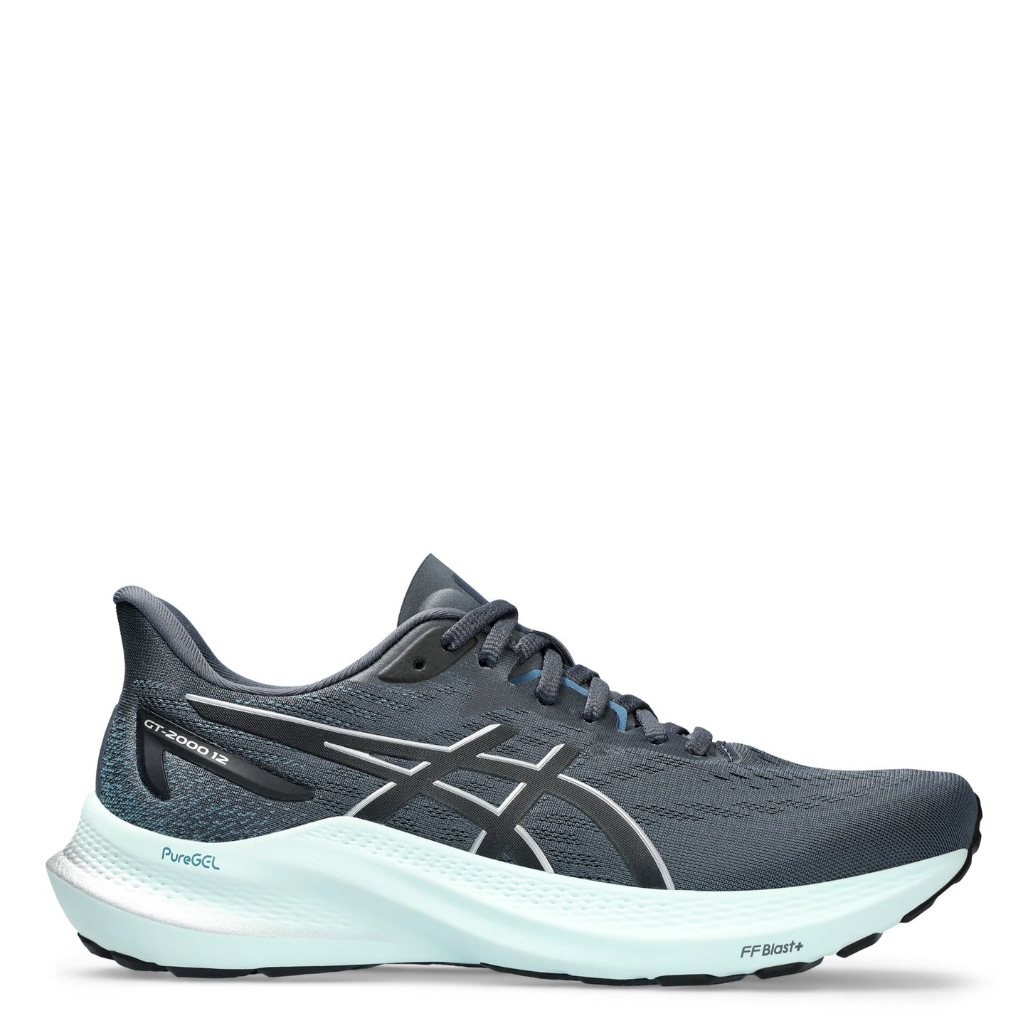 Peltz Shoes Women's ASICS GT-2000 12 Running Shoe - Wide Width Tarmac Silver 1012B504-020