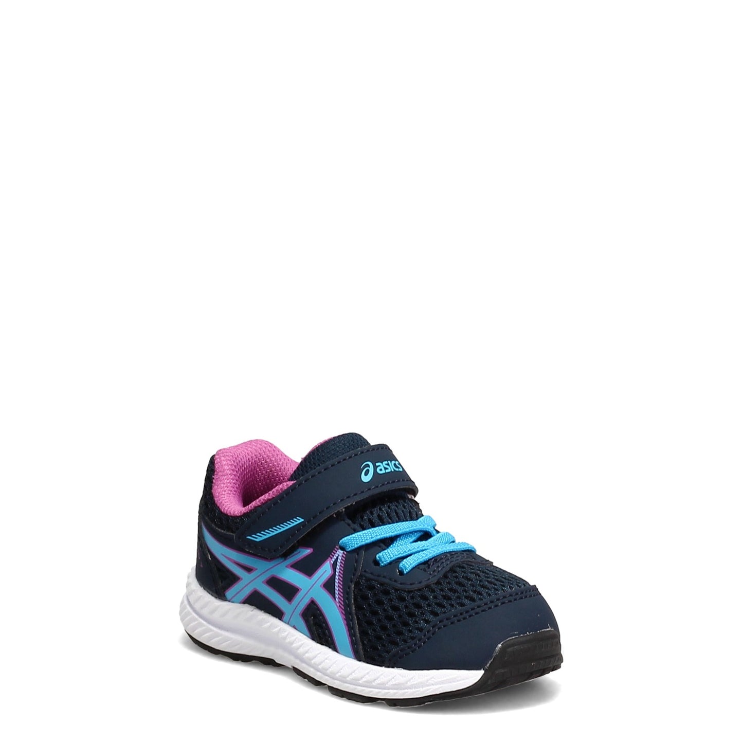 Peltz Shoes Girl's ASICS Contend 7 TS Running Shoe - Toddler BLUE AQUA 1014A193.404