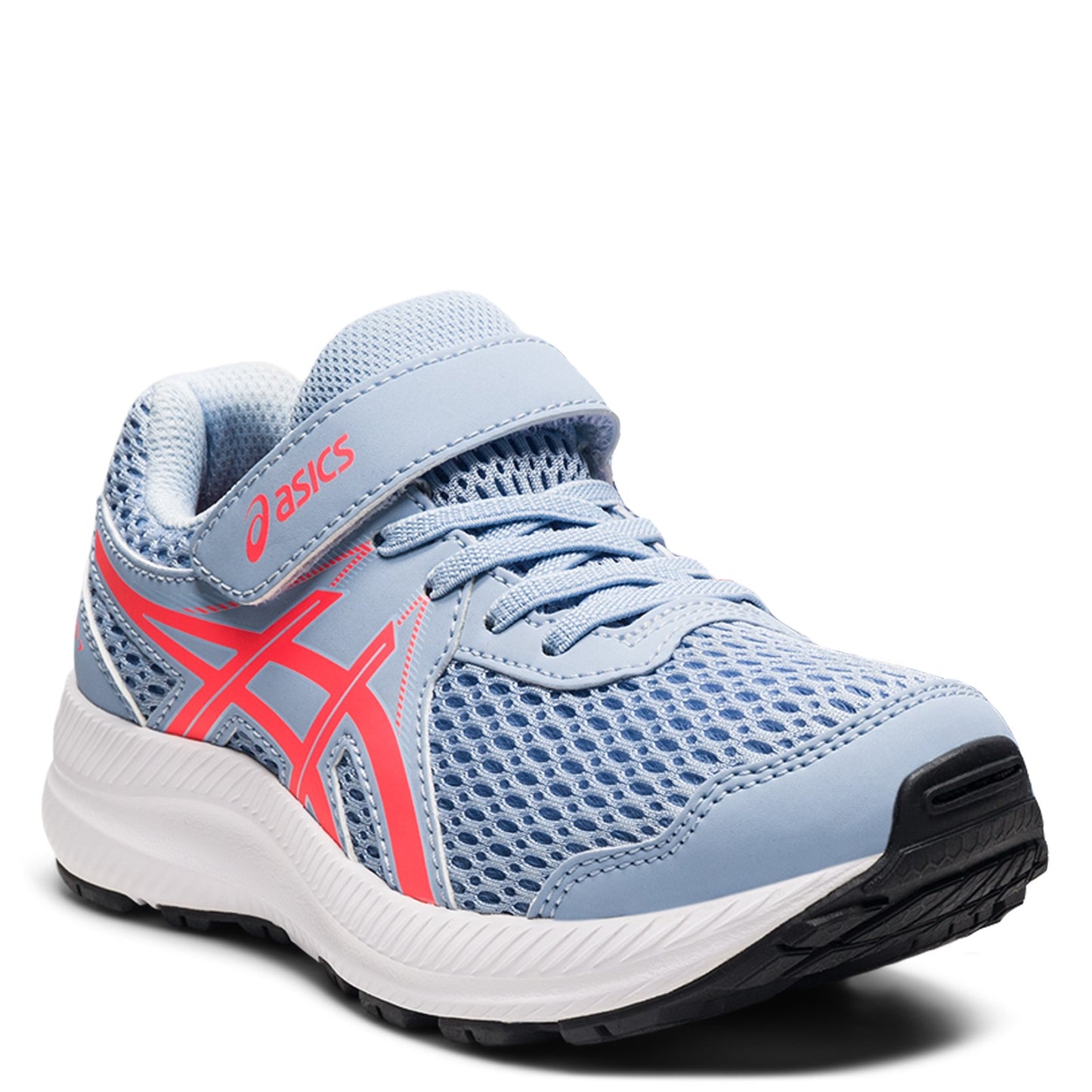 Peltz Shoes Girl's ASICS Contend 7 PS Running Shoe - Little Kid MIST/CORAL 1014A194.406